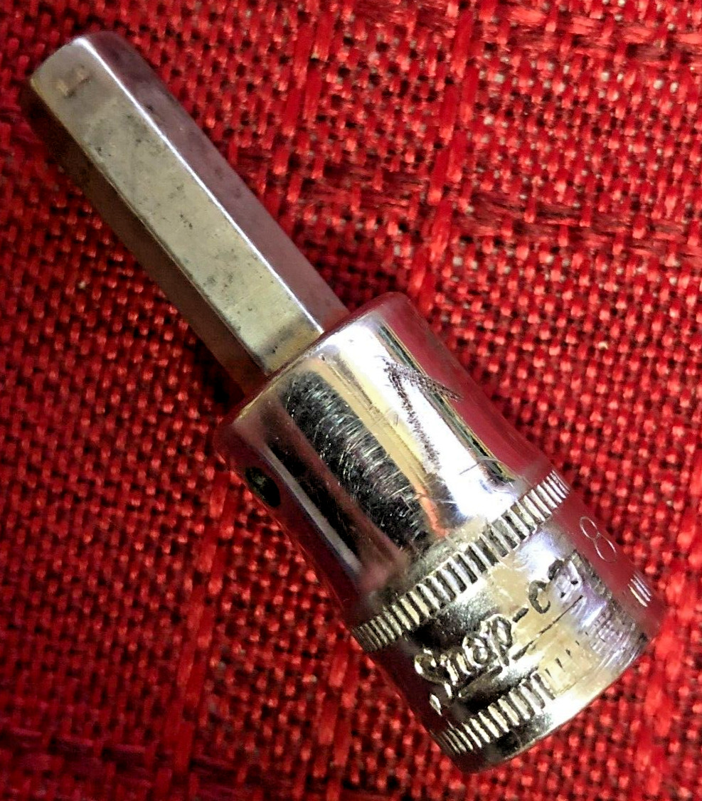 Snap On FAM8A Metric 8mm Hex/Allen Bit Socket 3/8″dr 2″L USA Good 8/10 j1
