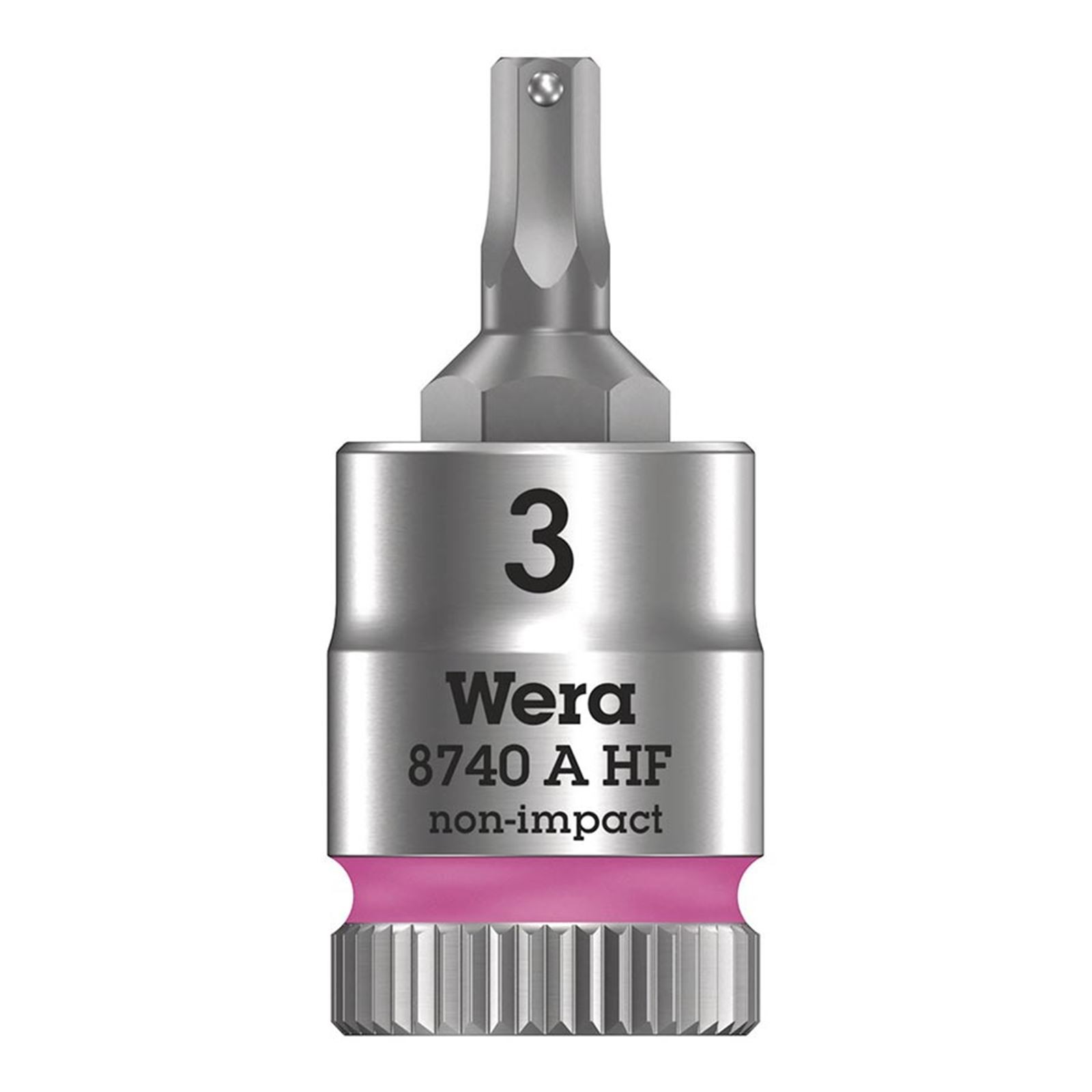 Wera 8740A HF Zyklop 1/4» Drive Hex 3.0 x 28mm with HF 05003332001