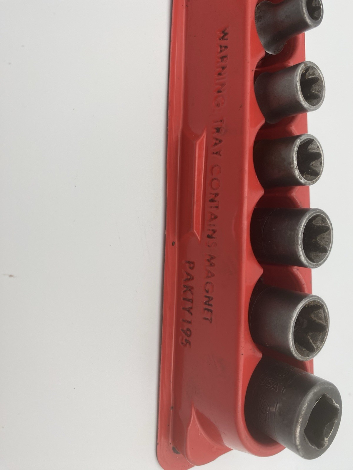 Snap-On 7 Piece Patky195 3/8 Drive 12 Point Shallow Socket Tool Set