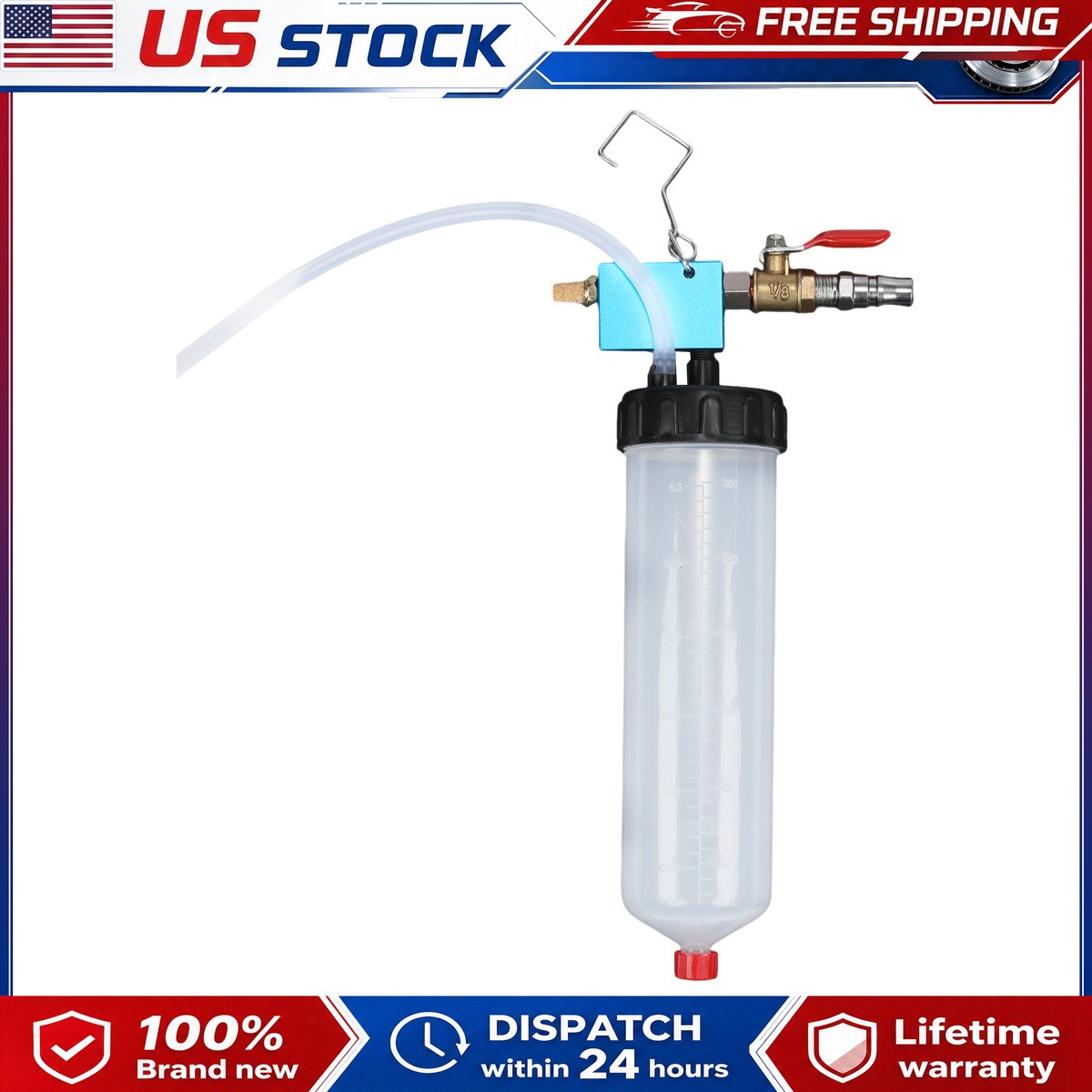 Fluid Oil Change Pump Equipment Tool Kits Car Vehicle Vacuum Brake Bleeder 300ml