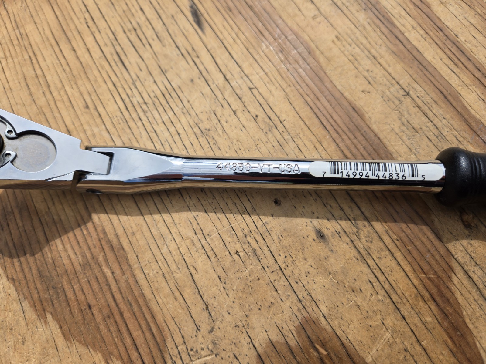 NOS SEARS Craftsman 12″ Flex Head Ratchet 3/8″ Drive Black Handle 44836 -VT- USA