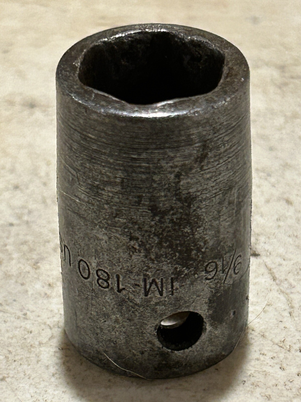 Vintage Snap On Snap-On Tools 9/16” 6 Point Impact Socket IM180 Made In USA