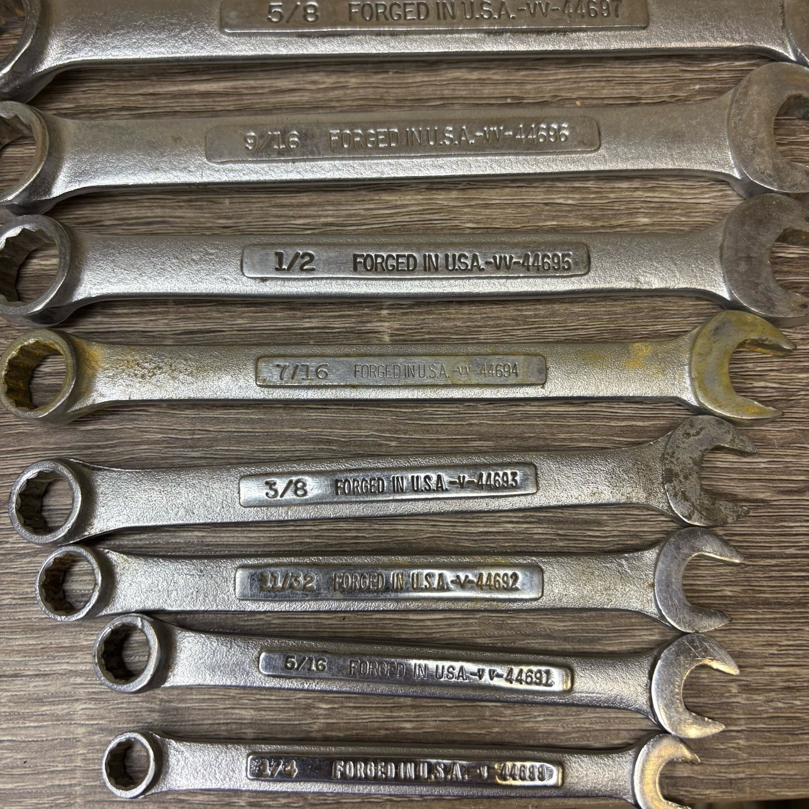 VTG Craftsman 13pc SAE 12pt Combination Wrench Set 1/4″ – 15/16″ -V- -VV- USA