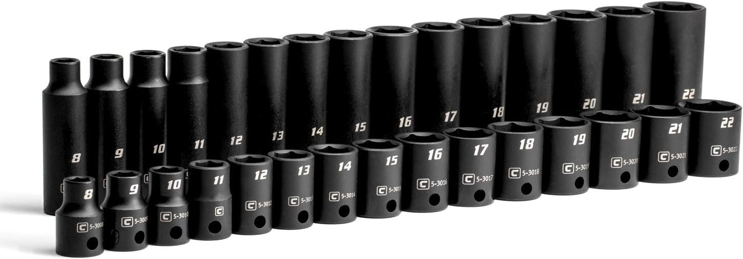 Professional 3/8-Inch Drive Impact Socket Set – 30-Piece, for High Torque Needs