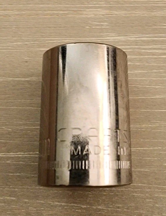 Craftsman USA 19mm Socket 12 Point 1/2″ Drive Inverted G2 44238