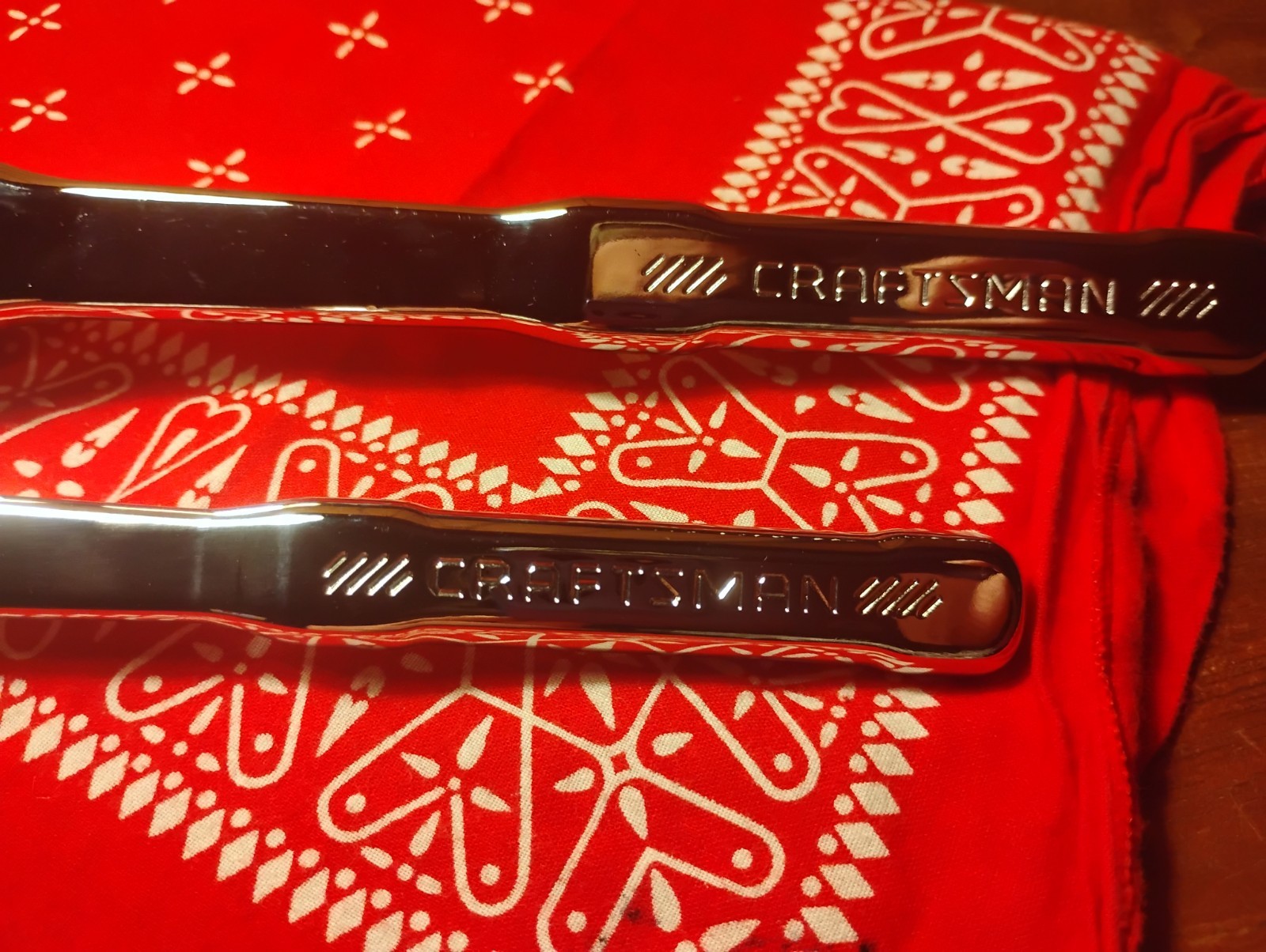 2 New Craftsman Low Profile Rachets 1/2 + 3/8 Made In China Set