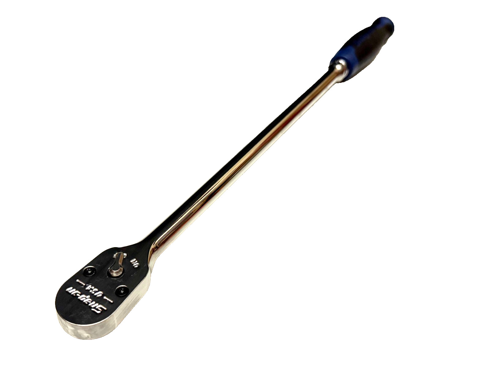 SNAP ON TOOLS POWER BLUE 100 TOOTH Hard Handle Extra Long Fixed Head Ratchet NEW