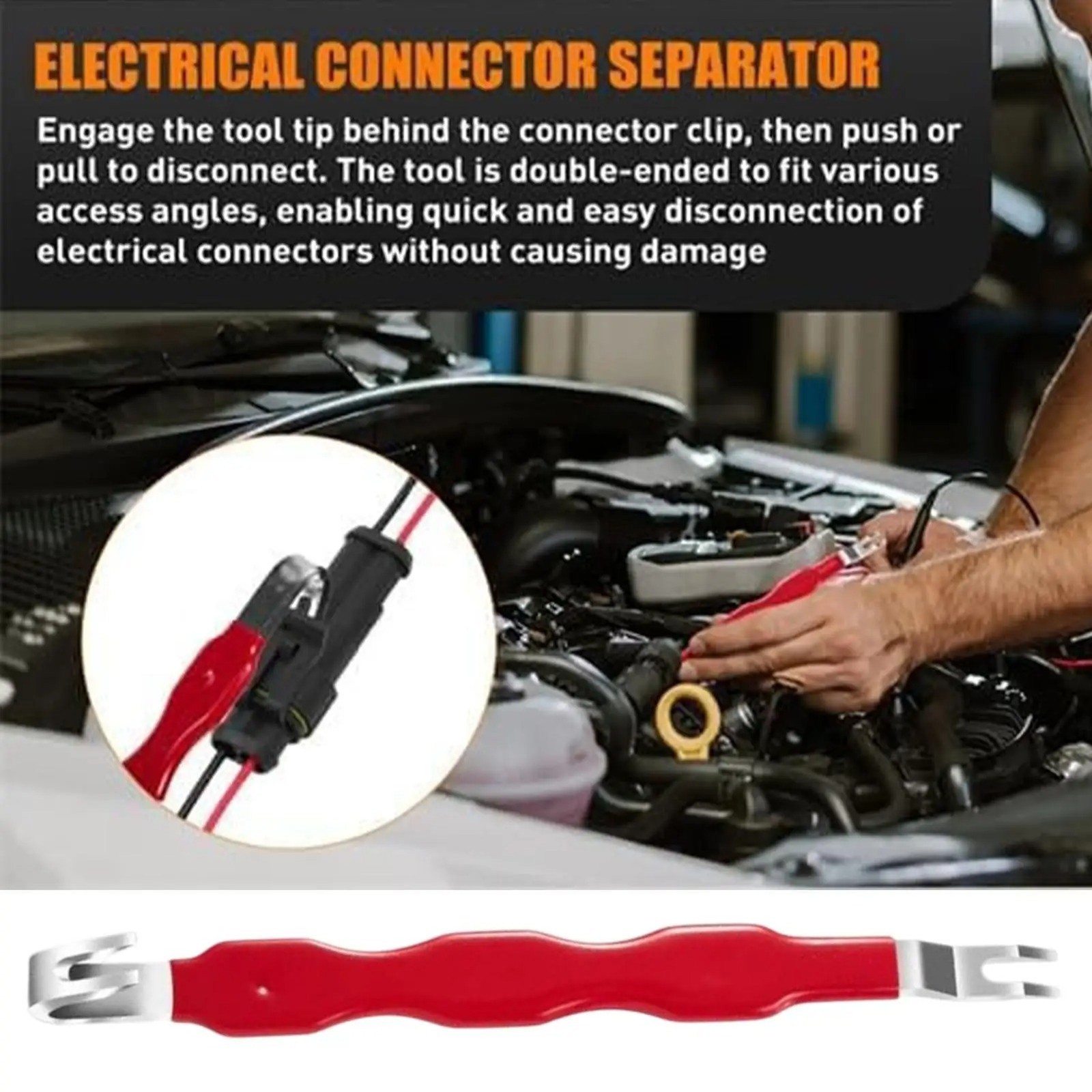 2X Electrical Connector Separator Pliers Non-slip Grip Car Terminal Removal Tool