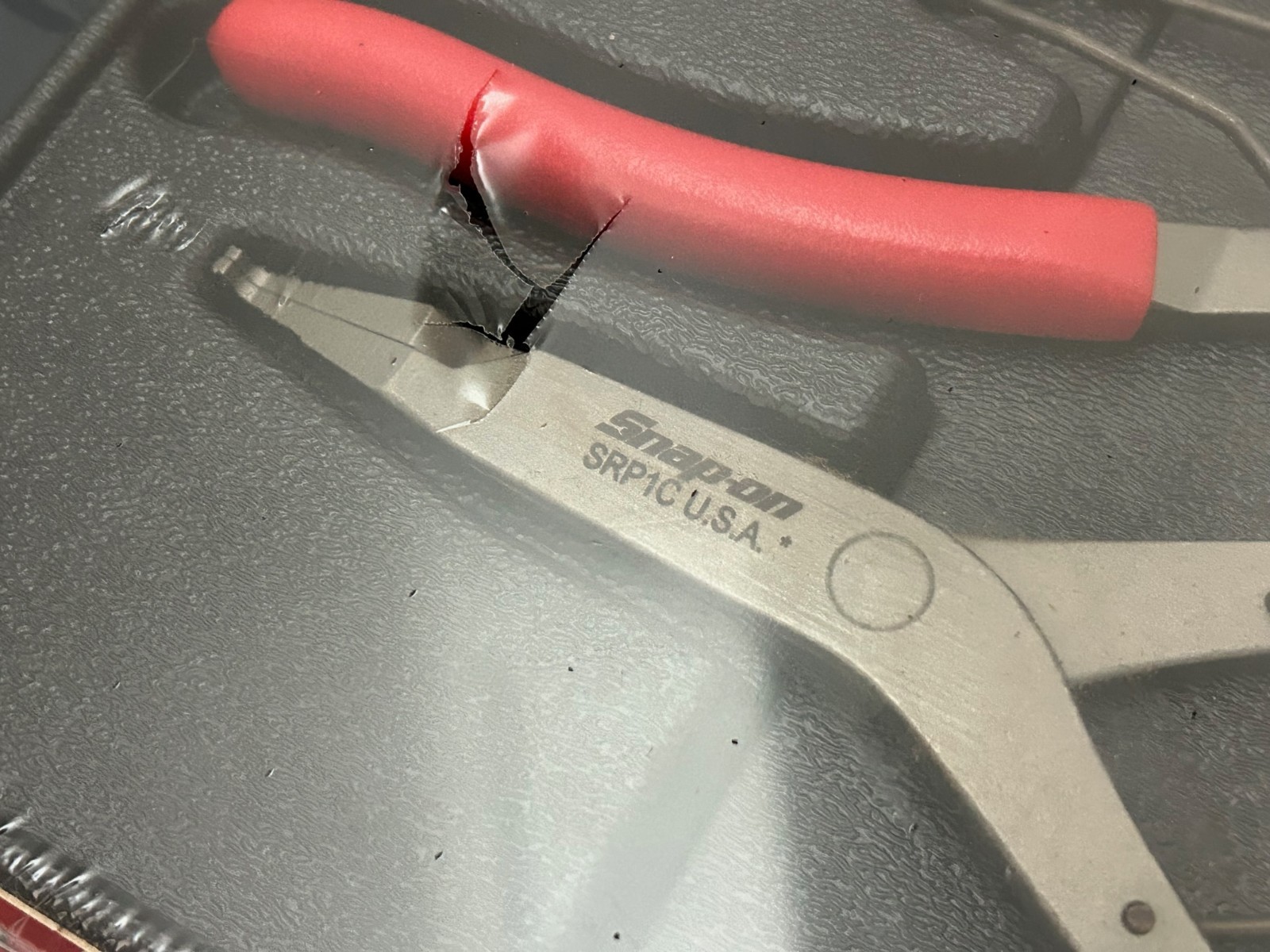 Snap-on srp400b 4 pc. snap ring plier set srp1c,srp2b,srp3b,srp5b sealed set