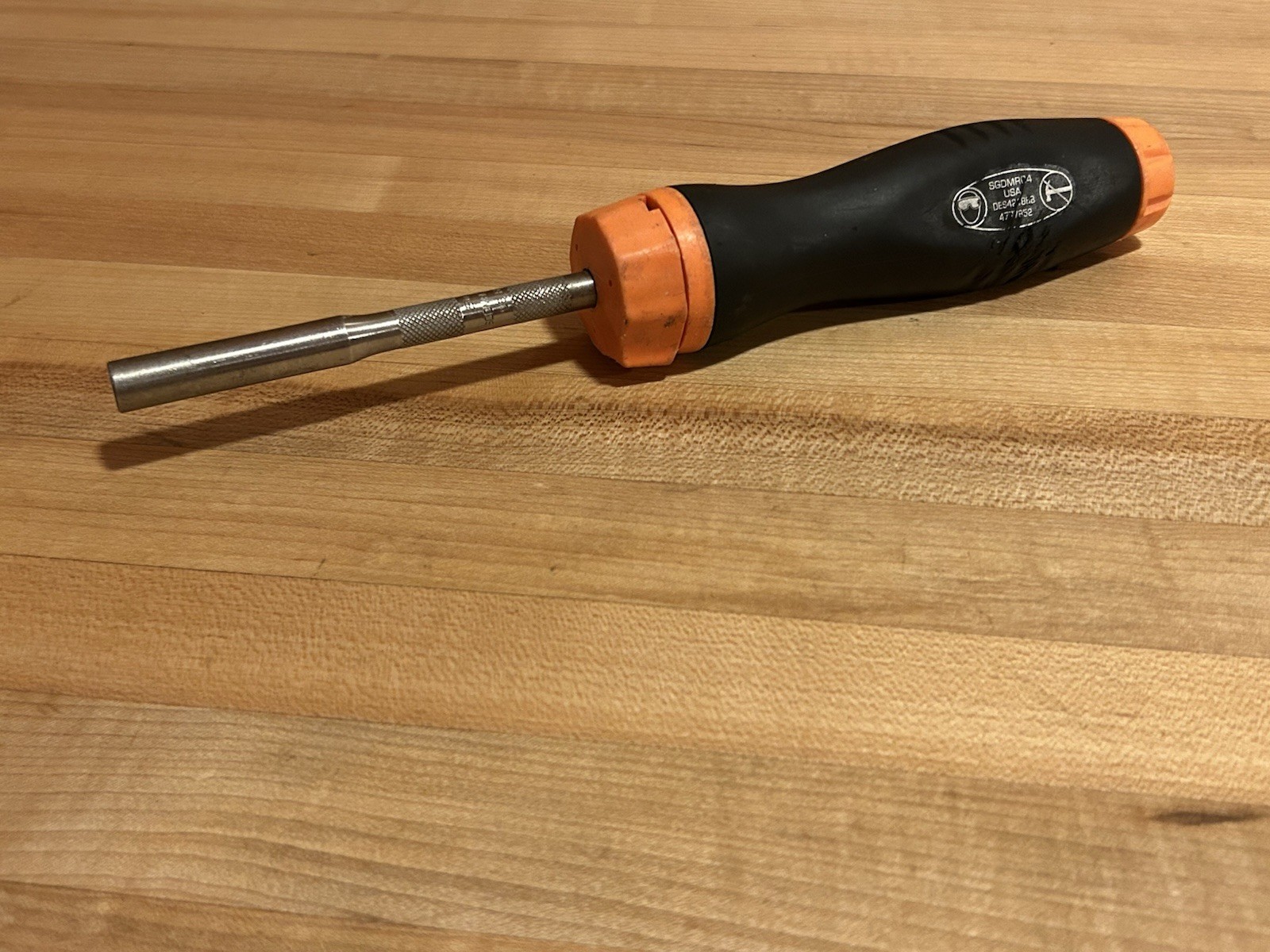 Snap-on Tools | SGDMRC44BO Orange Soft Grip Ratcheting Magnetic Screwdriver