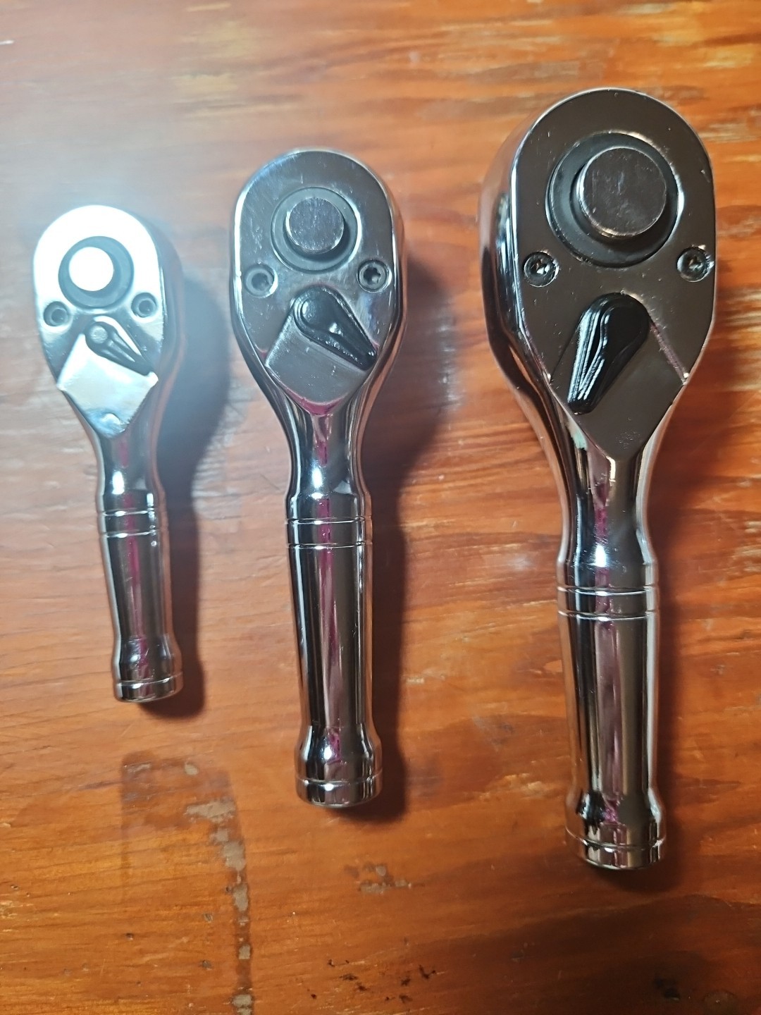 Brand New! 3 Stubby Ratchet Set, 1/4″, 3/8″, 1/2″ 72 Teeth