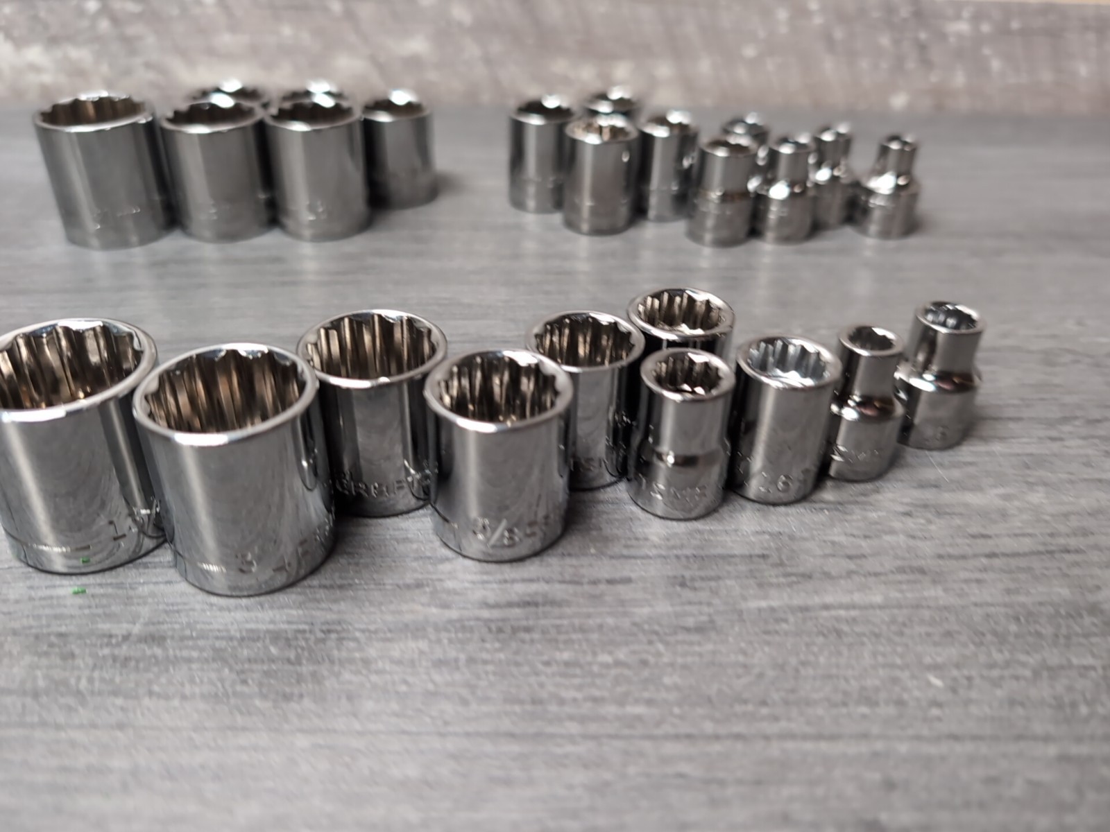Craftsman Socket Set 25pcs 3/8″ Drive SAE & MM. 21-6MM 13/16-1/4 AC-AD 12PT