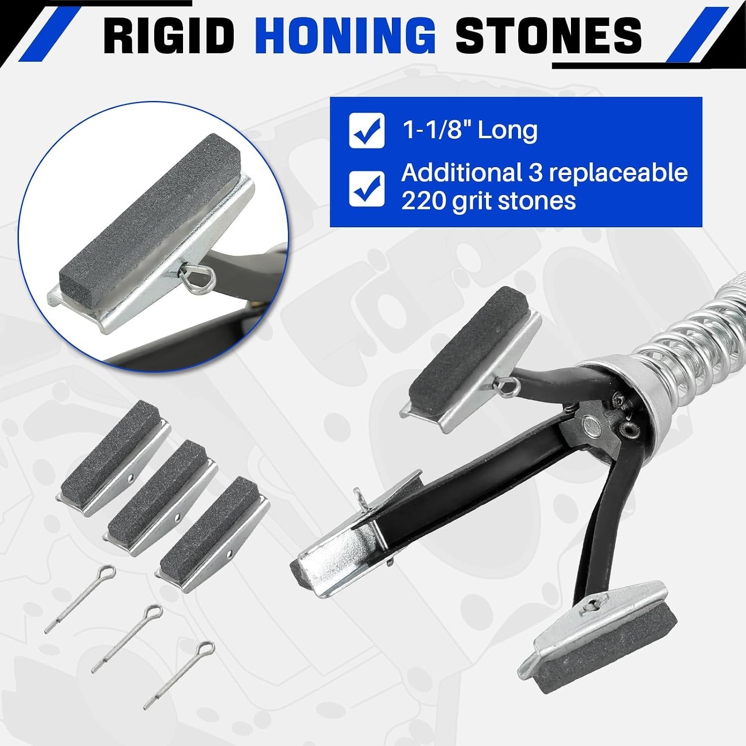Versatile Engine Cylinder Hone for 1″ to 2-1/2″ – Restores Smooth Cylinder Walls