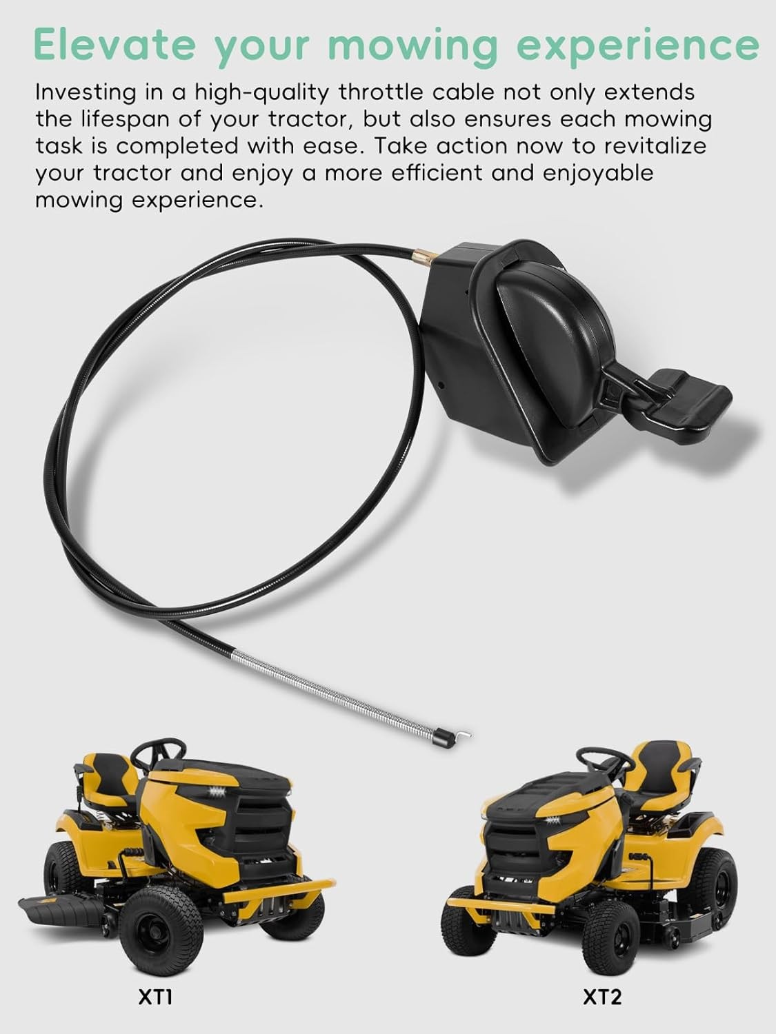 46P06431 Throttle/Choke Cable Fits for CUB Cadet XT1 XT2 SLX54 GX54 GX50 ST54