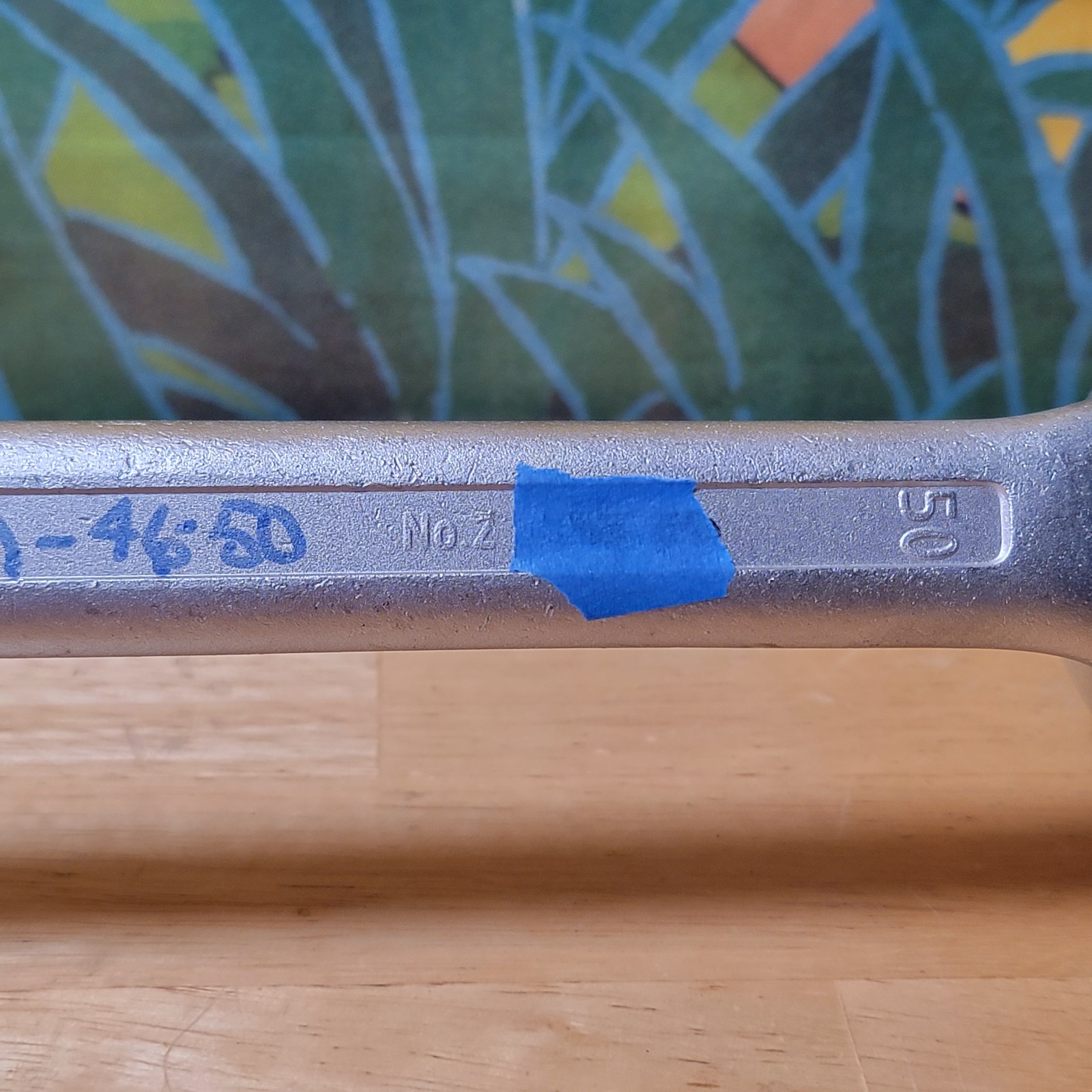 German made Belzer No. 2 Metric Deep Offset Double Box End Wrench 46mm 50mm