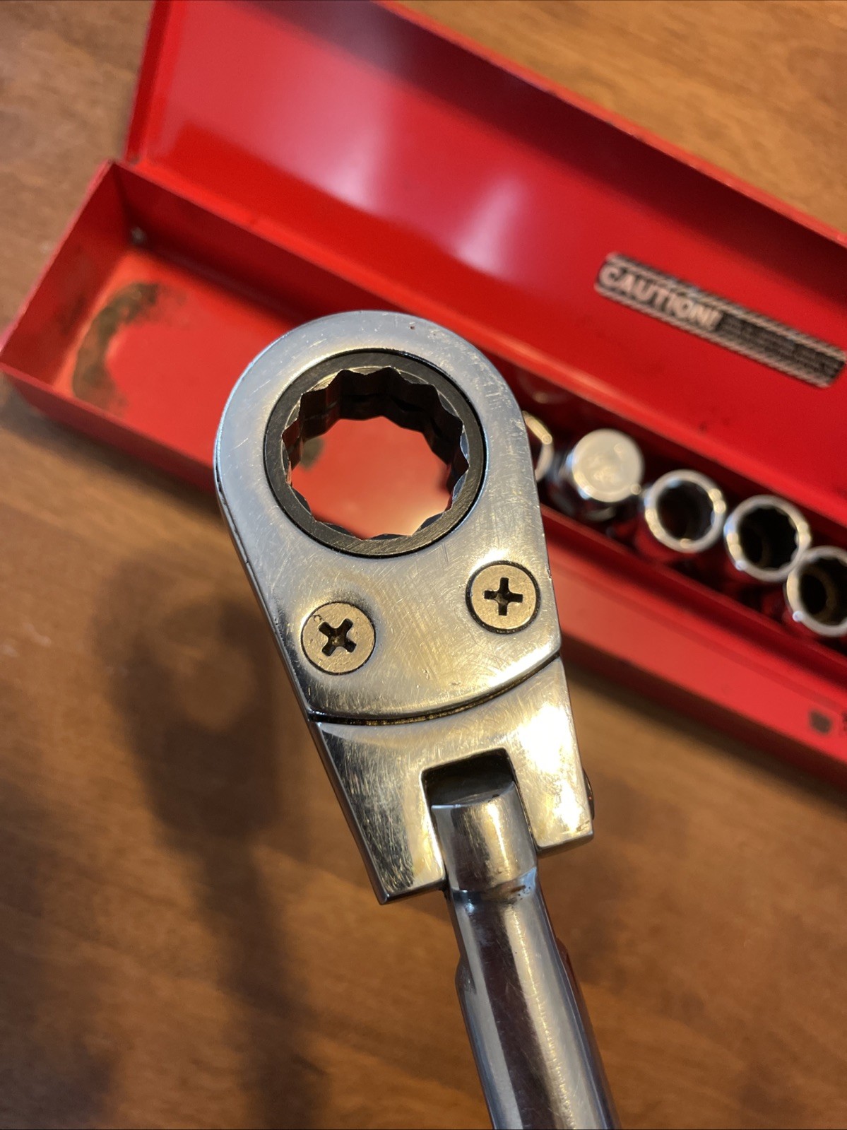 Pristine Vintage Mac Tools USA VRF Flex Pass-Thru Alignment Set w/ Case