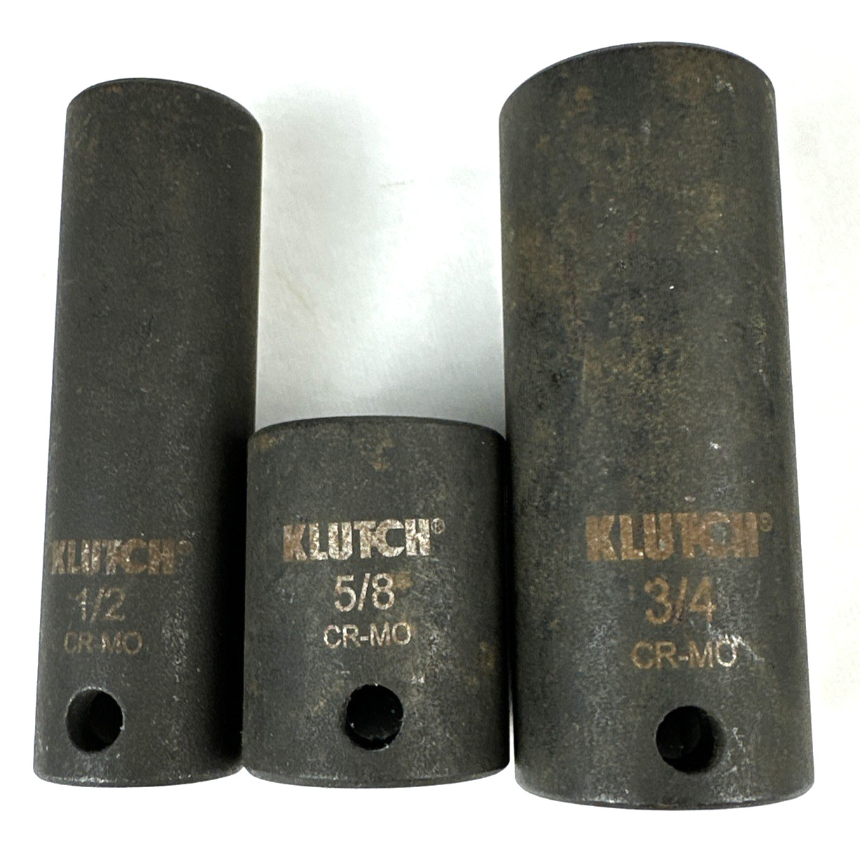 Vintage Klutch Impact Sockets, Chrome Molybdenum + 1 Expert by Mac, Free Ship
