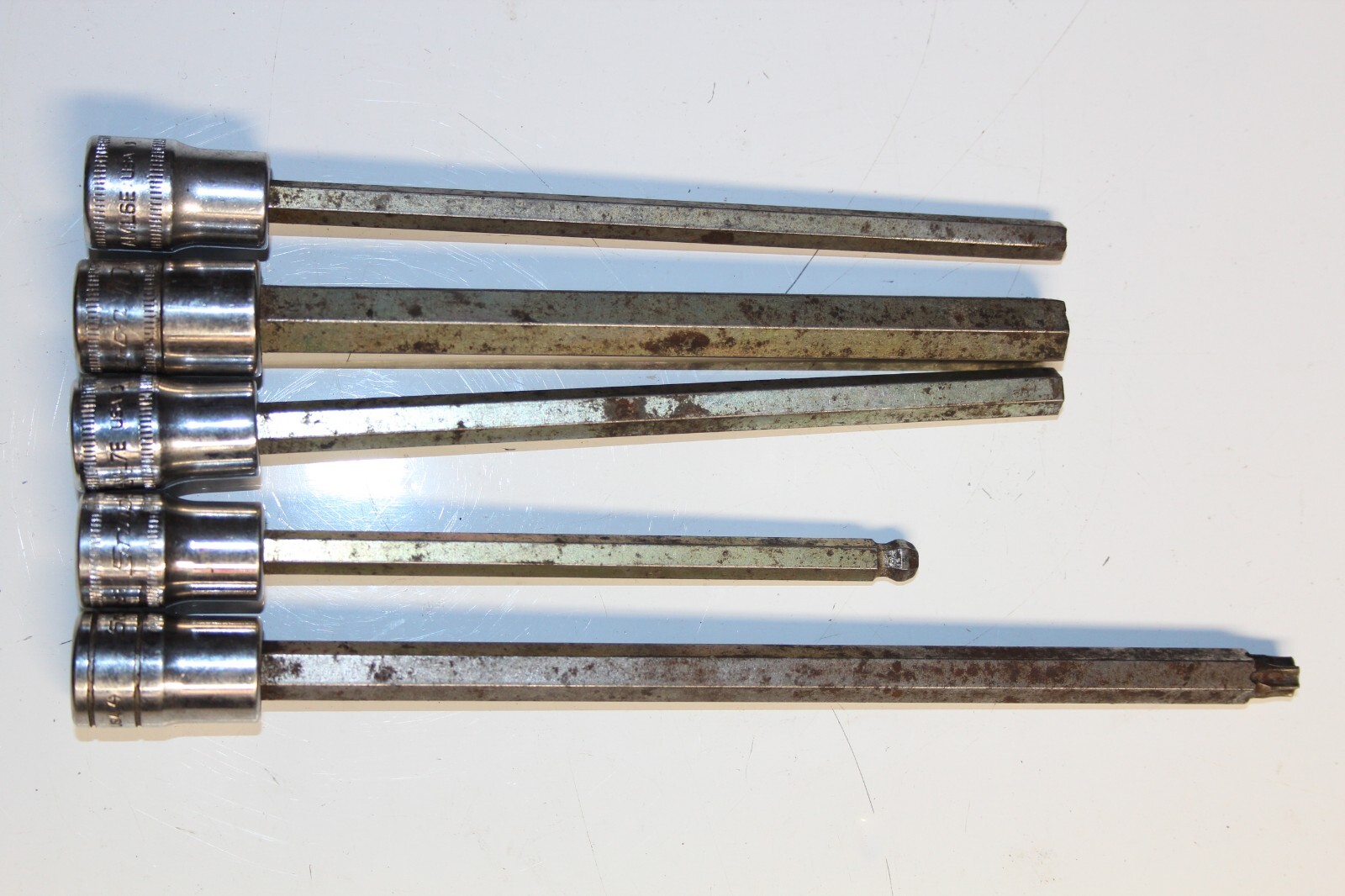 SNAP-ON TOOLS 3/8″ DRIVE EXTRA-LONG TORX, HEX, BALL HEX SOCKET DRIVER LOT USA