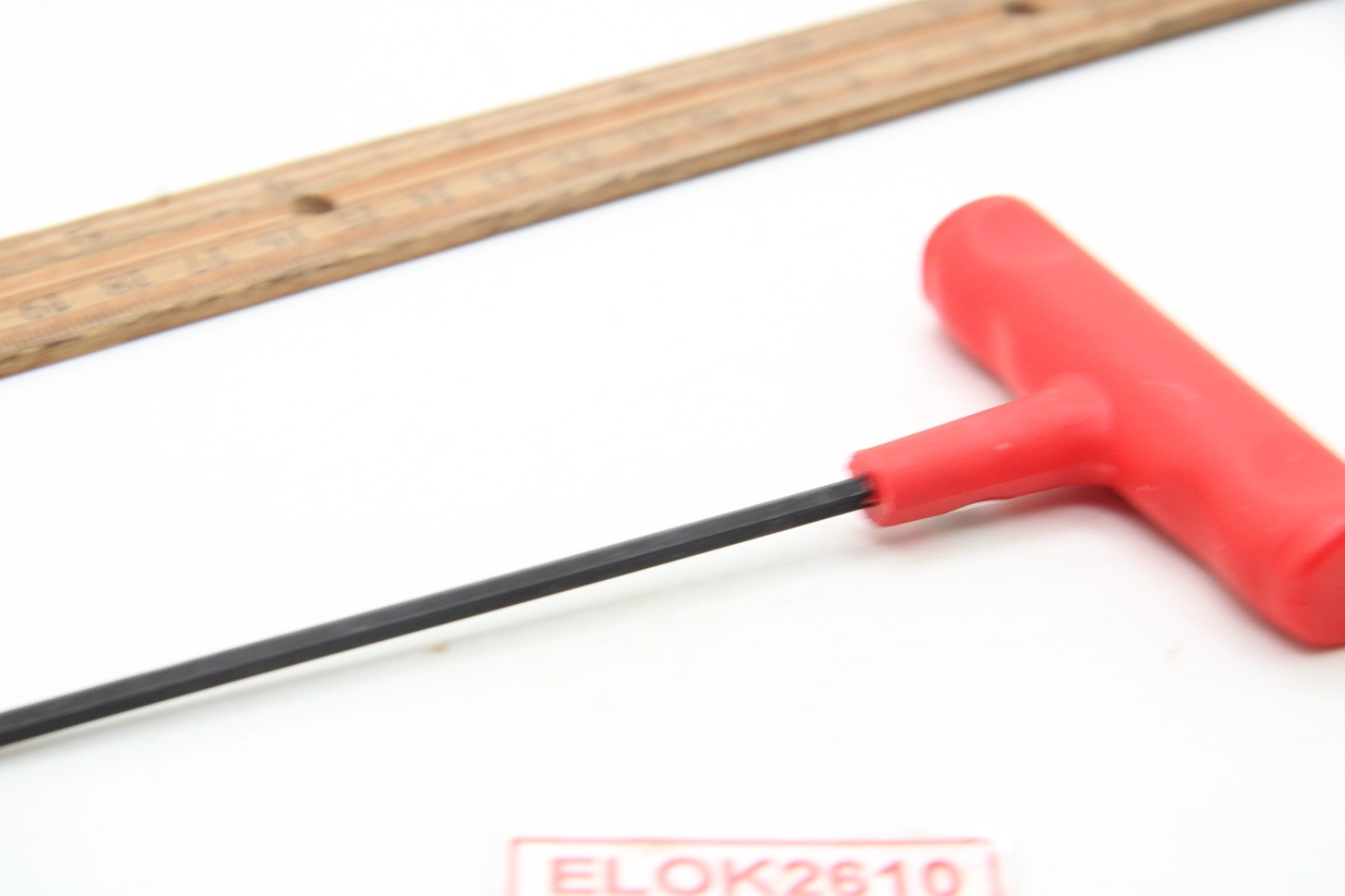 Allen 1/8″ SAE Hex T-Handle Wrench Red Plastic Handle USA
