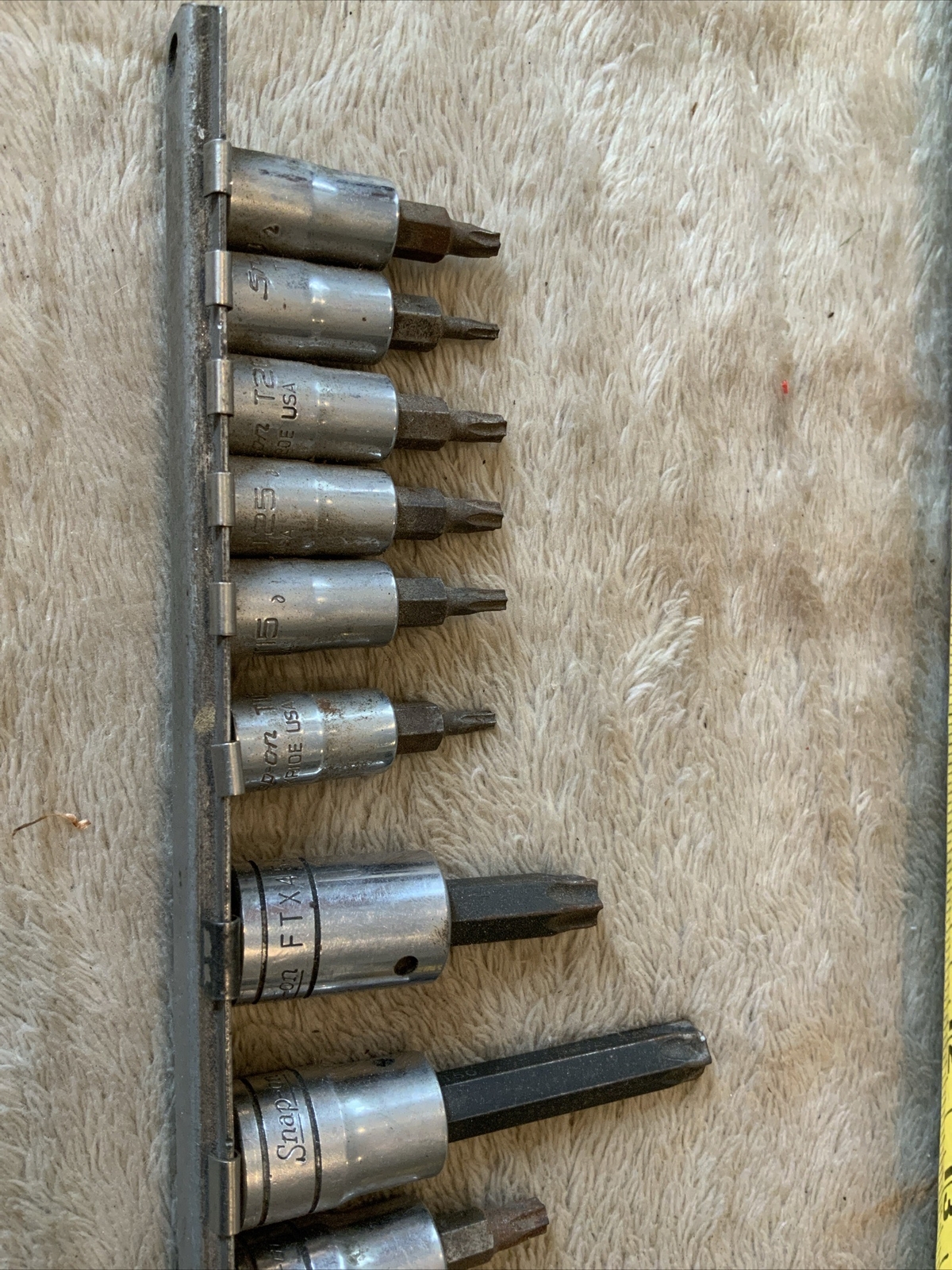 Snap On Mixed Torx And Other Sockets, See Pics…some Surface Rust…