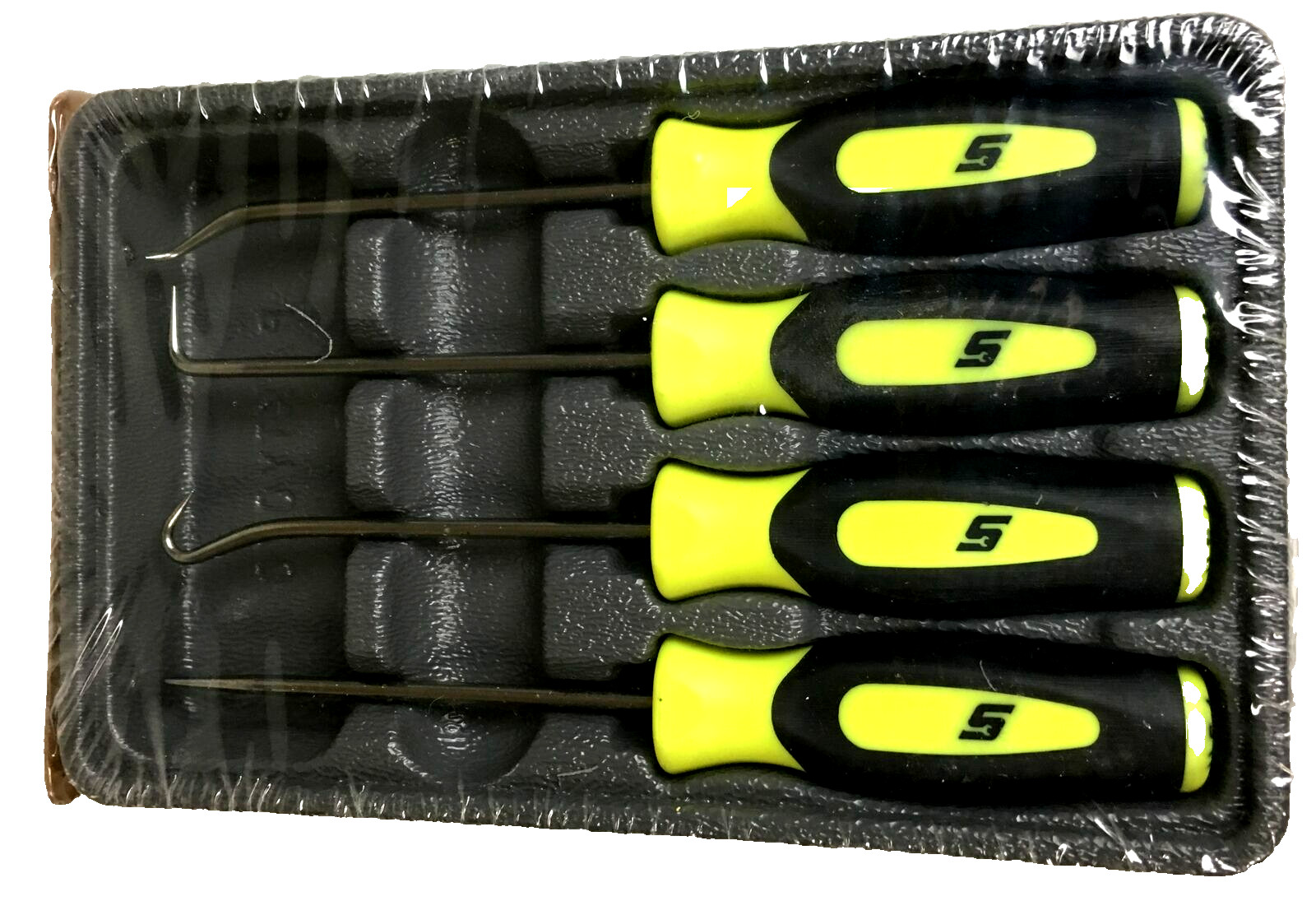 Snap-on Pick Set SGASA204CHV *YELLOW SOFT HANDLES* HI-VIZ BRAND NEW & SEALED!