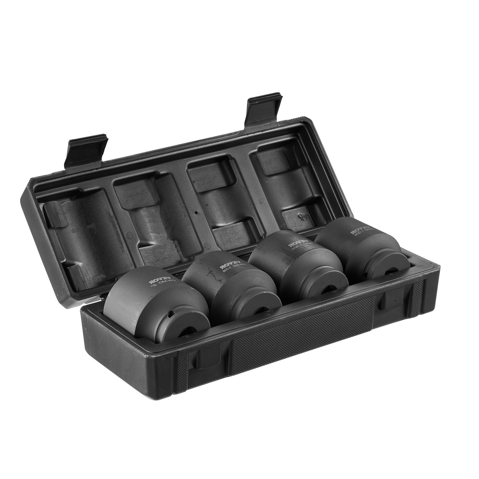 Axle Nut Impact Socket Set 1/2″ Drive 6-Point 4PCS SAE Spindle Nut Socket