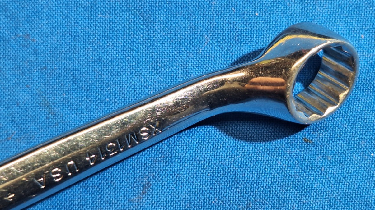 Old Logo Snap-On XSM1314 6″ long Metric 13mm-14mm 12pt short box wrench