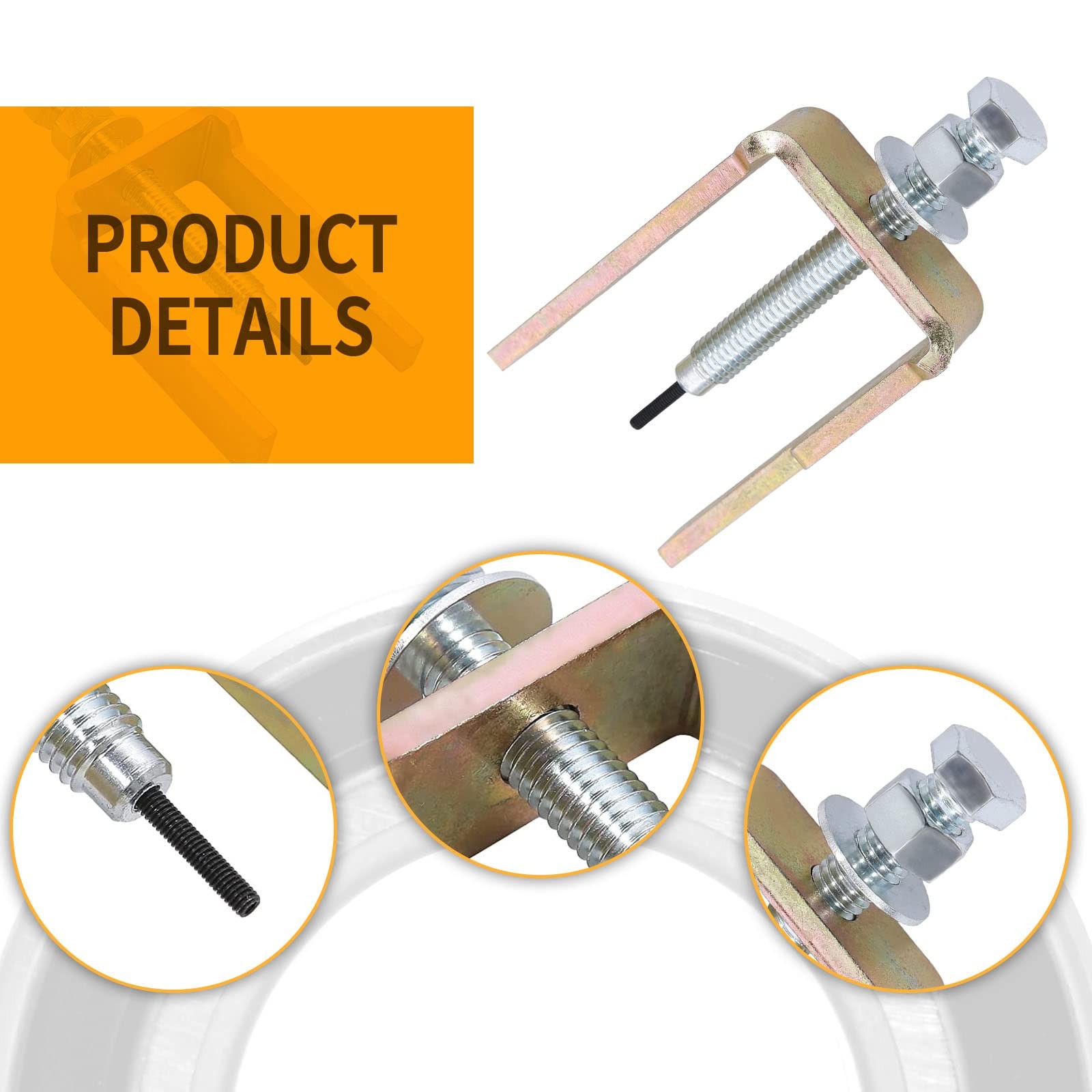 UOIENRT Clutch Roller Pin Extractor Removal Tool 4.72X3.14X1.77(inch)