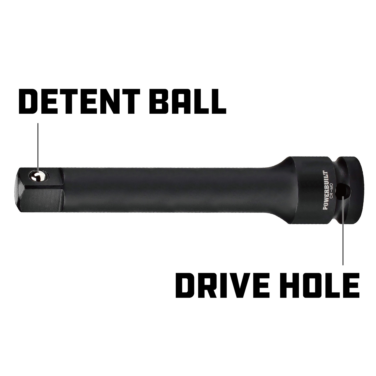 Powerbuilt 1/2 Inch Drive 5 Inch Impact Extension – 647098