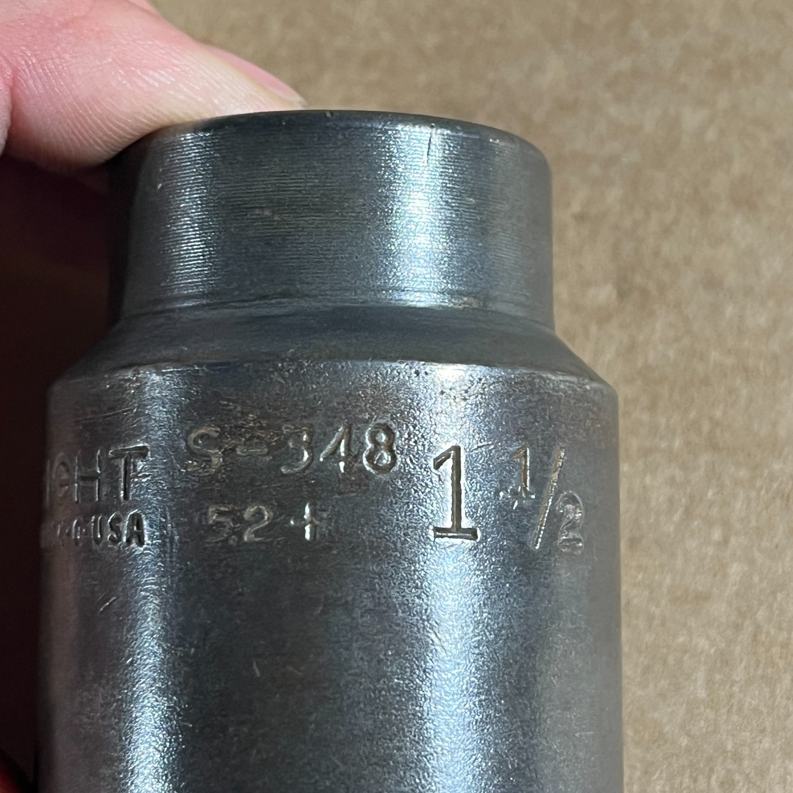 Wright 3/4″ Drive 1-1/2″ Socket S-348 Industrial Finish 12 pt