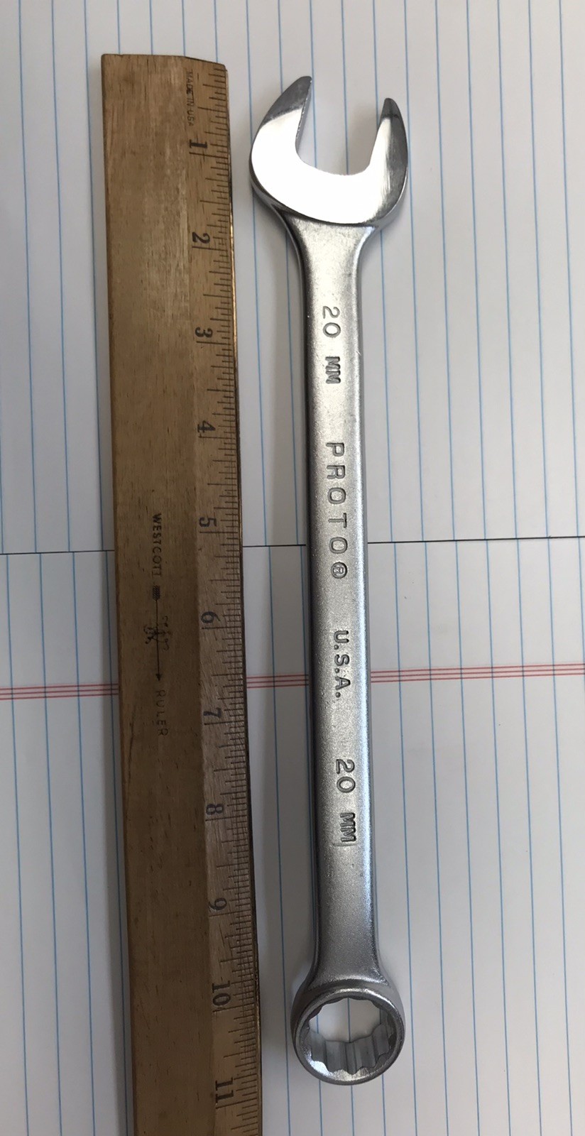 1 pc. PROTO 1220M 20 MM PROFESSIONAL COMBINATION WRENCH. USA (loc stk)