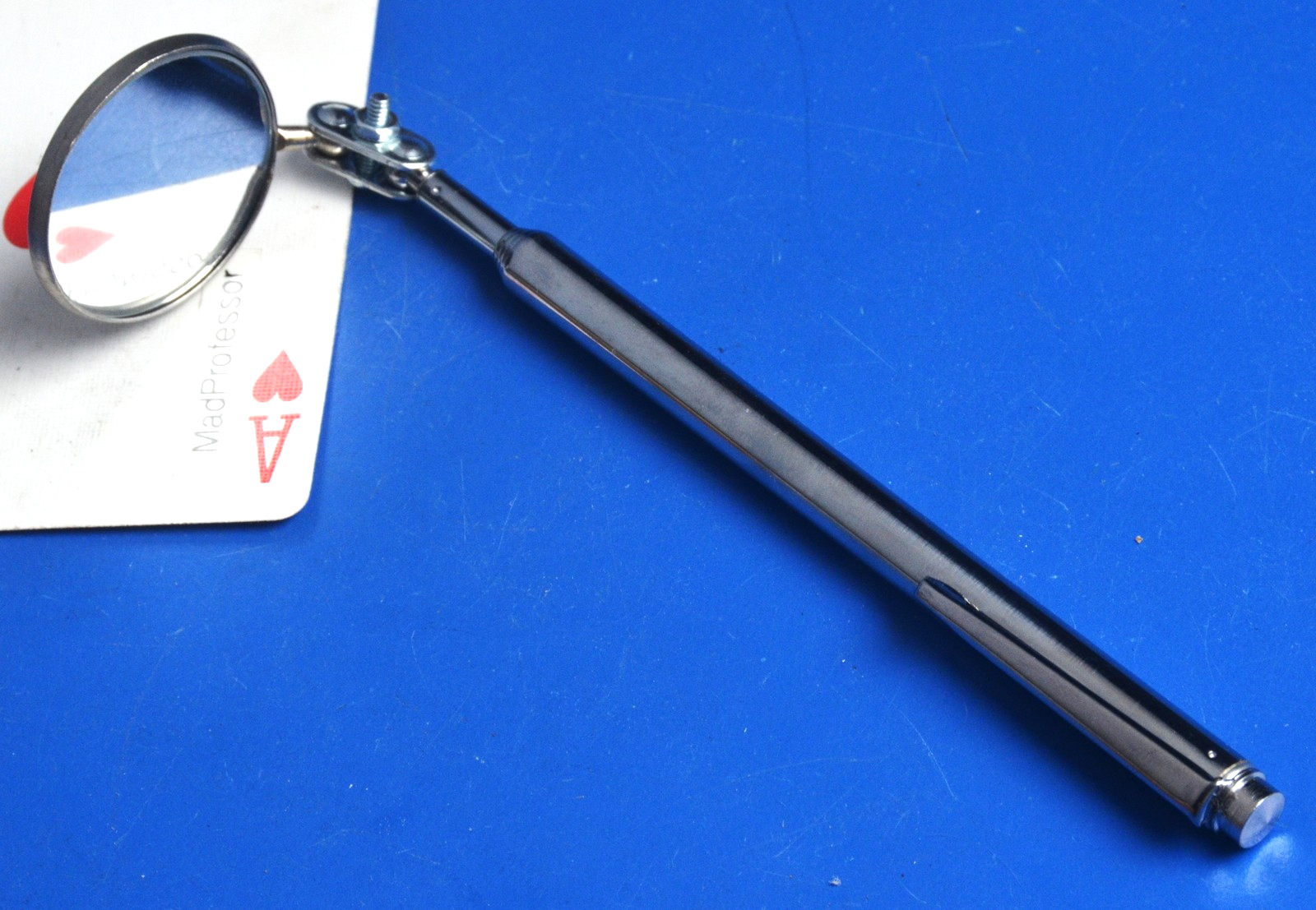 Blue Point Round 1-1/4″ Telescopic Pocket Clip Inspection Mirror 17″ PTM143 NEW
