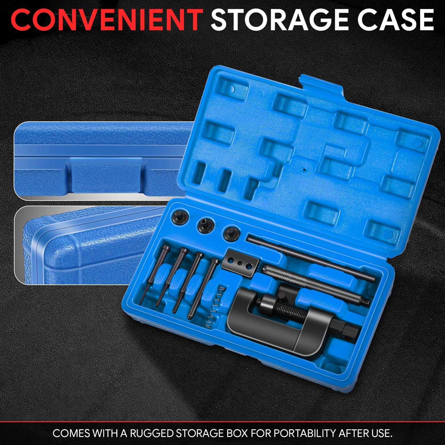 Motorcycle Bike Drive Cam Chain Breaker Splitter Link Riveter Riveting Tool Set