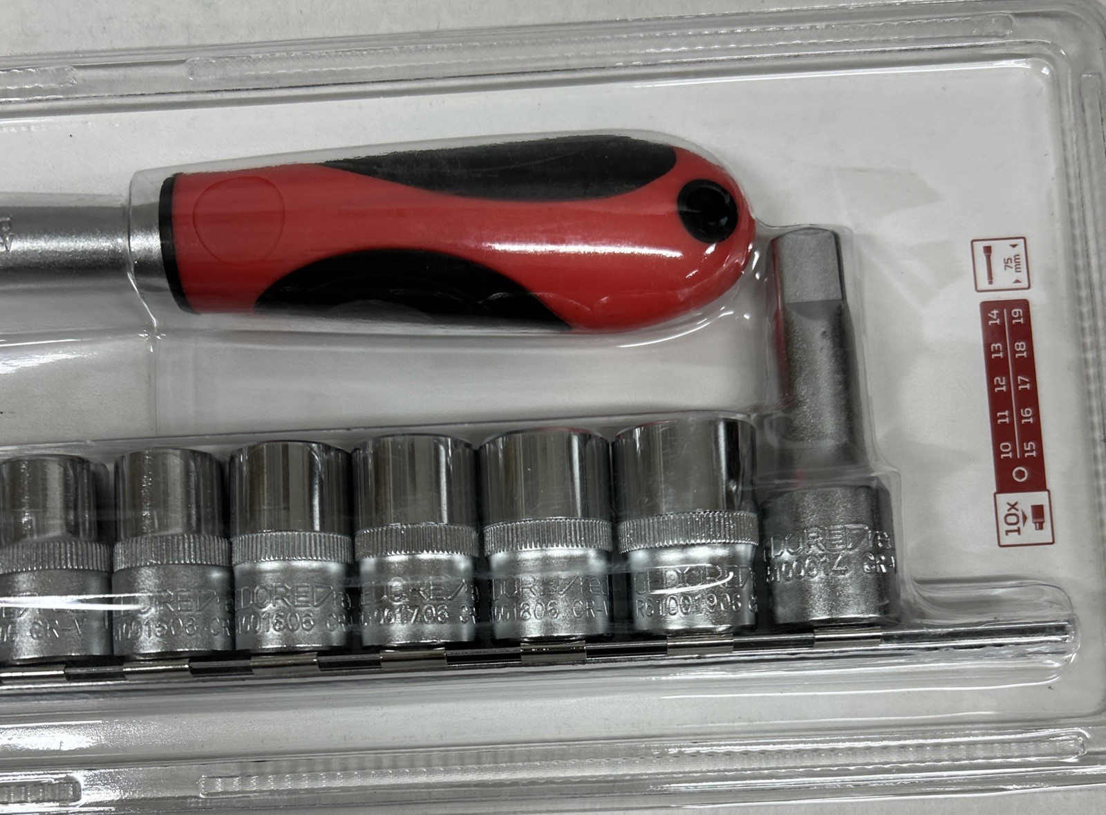 GEDORE R69008012 1/2” 12PC RACHET/SOCKET SET 10-19MM NEW