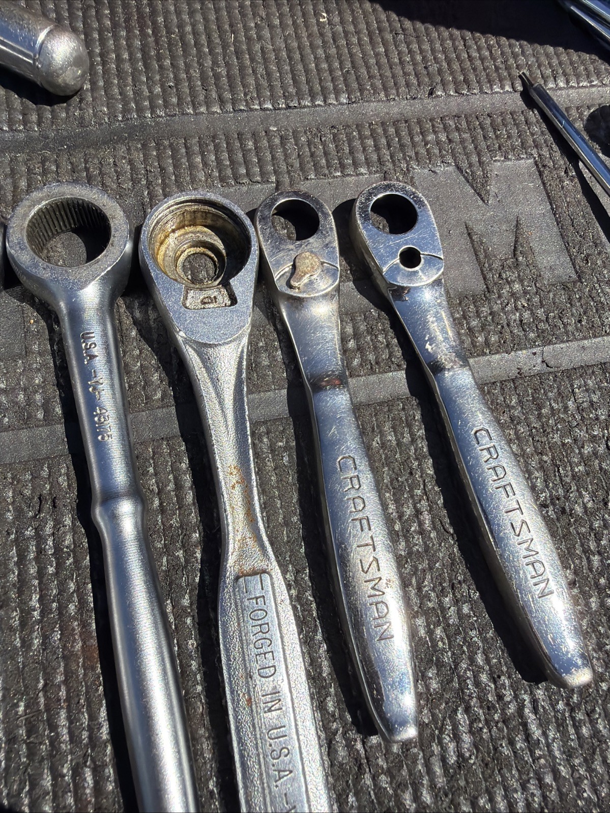 (14) Sears Craftsman Ratchet Bodies ONLY NO GUTS 1/2” Drive 3/8” & 1/4” Plus Flx