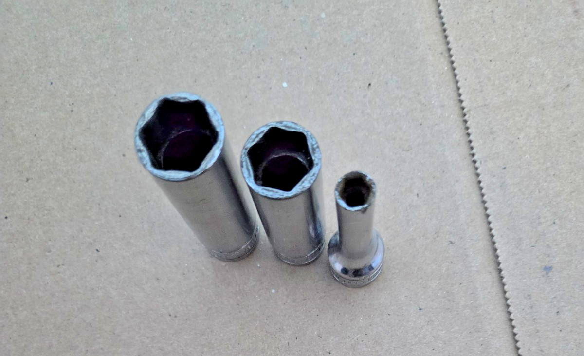 SNAP ON 3/8″ DRIVE SFS DEEP SOCKET LOT SFS181 SFS161 SFS081 9/16 1/2 1/4 6 POINT