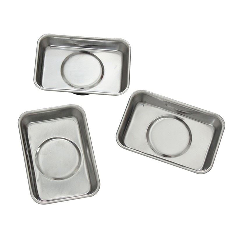 Stainless Steel Magnet Tool Tray Parts Holder for Mechanics Craftsmen Hobbyists