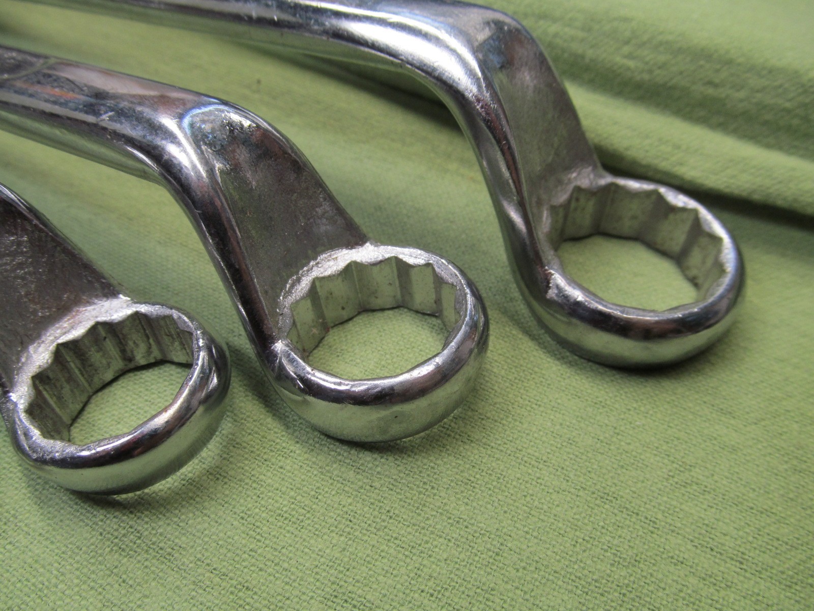 Older China Made 6pc SAE Deep Offset Box End Wrench Set – 3/8″-1″ – Fukung Brand