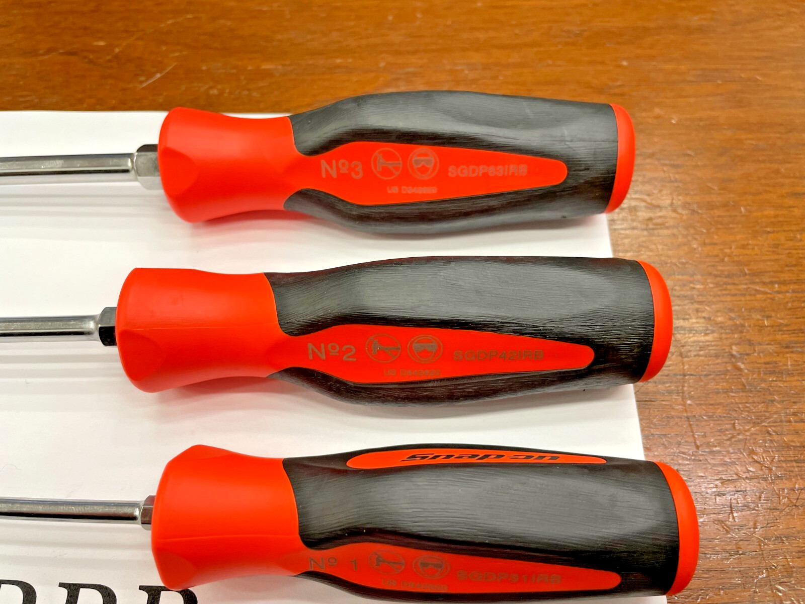 Snap-on Tools NEW 5pc ORANGE Soft Grip ALL PHILLIPS TIP Screwdriver Set SGDP50BO