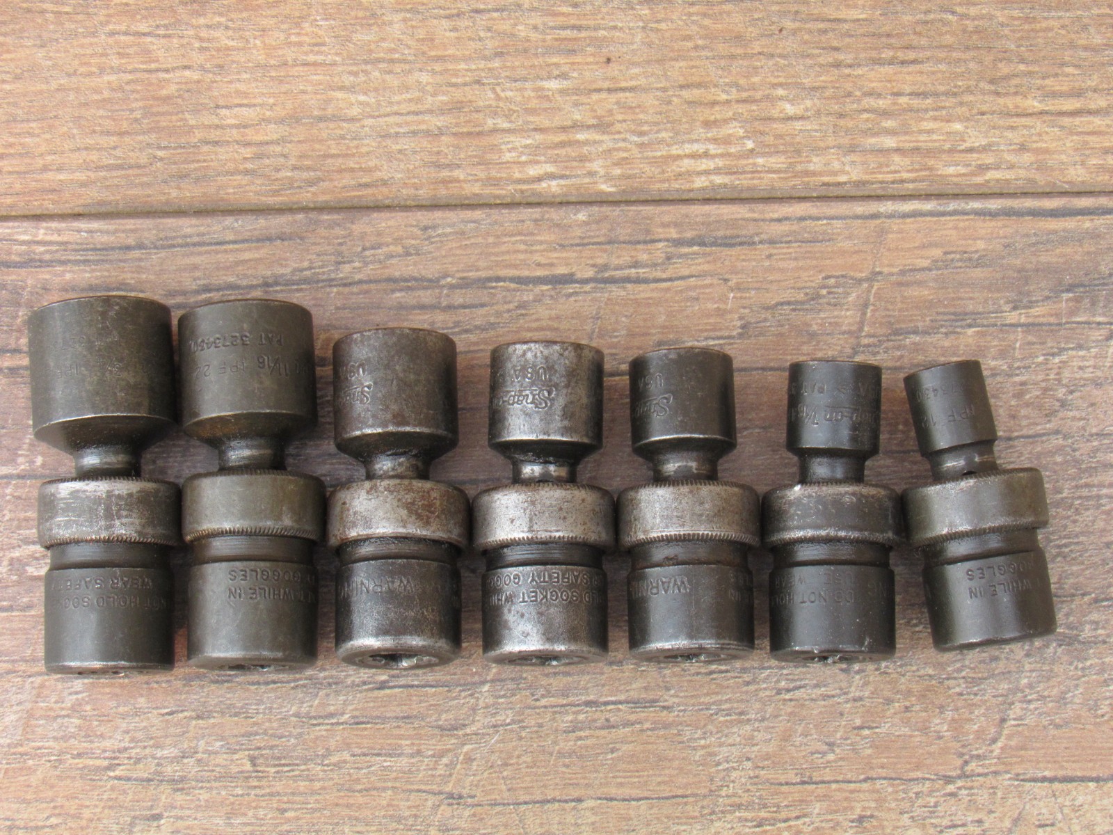 SNAP ON 207IPF 3/8″ DR 3/8″ – 3/4″ SAE IMPACT FLEX SWIVEL SOCKET SET IPF12 – 24