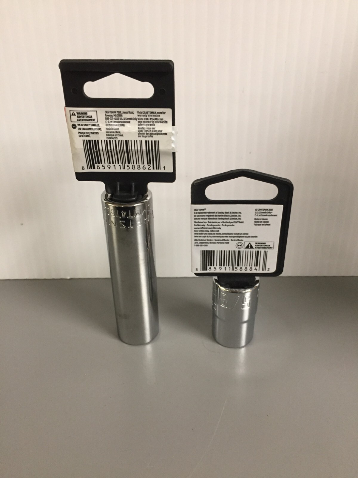 Craftsman 5/8 in. X 1/2 in. drive SAE 12 Point Deep & Shallow Standard Sockets