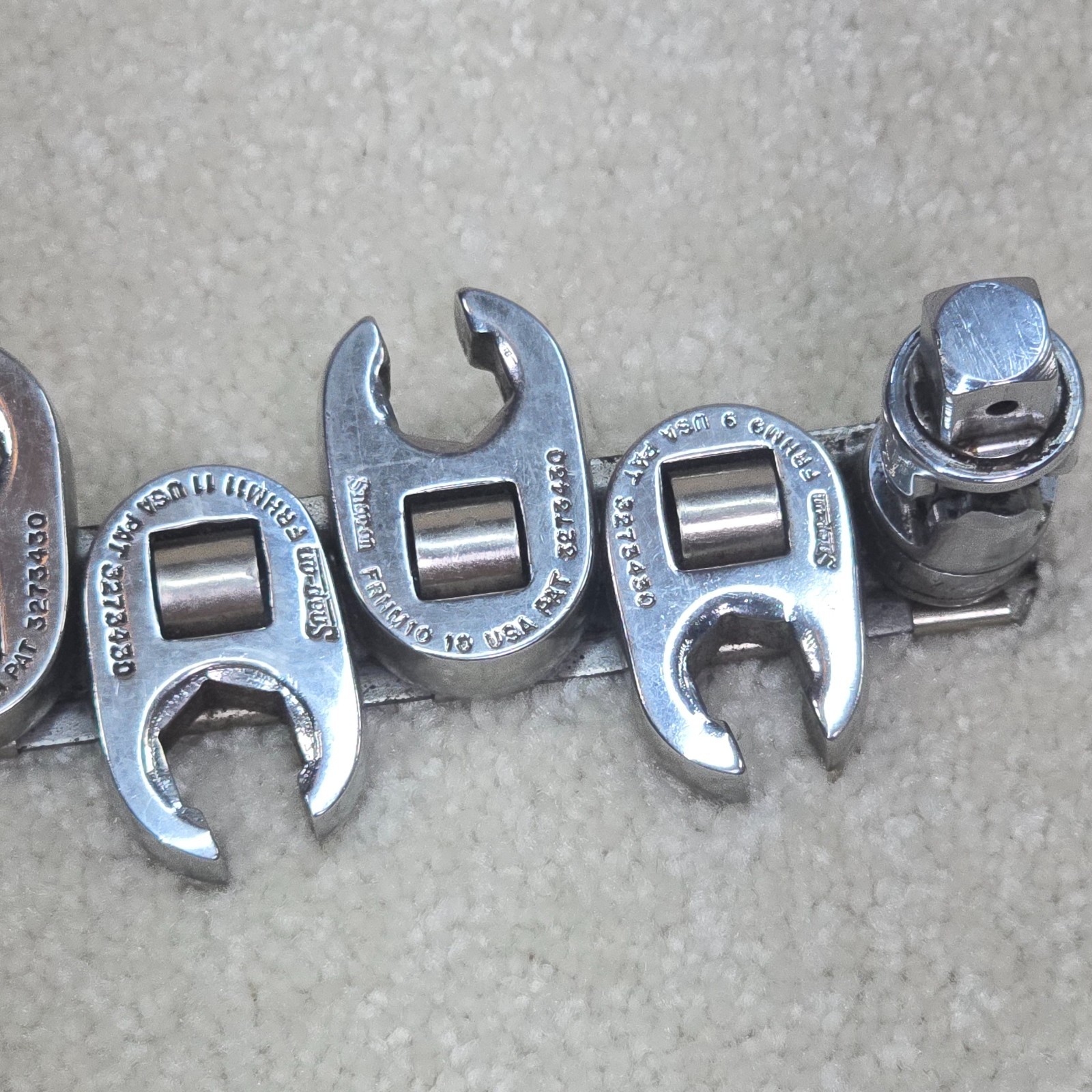 Snap-on 3/8″ Drive 6 Point Metric Flank Drive Flare Nut Crowfoot 9-19mm 11pc Set