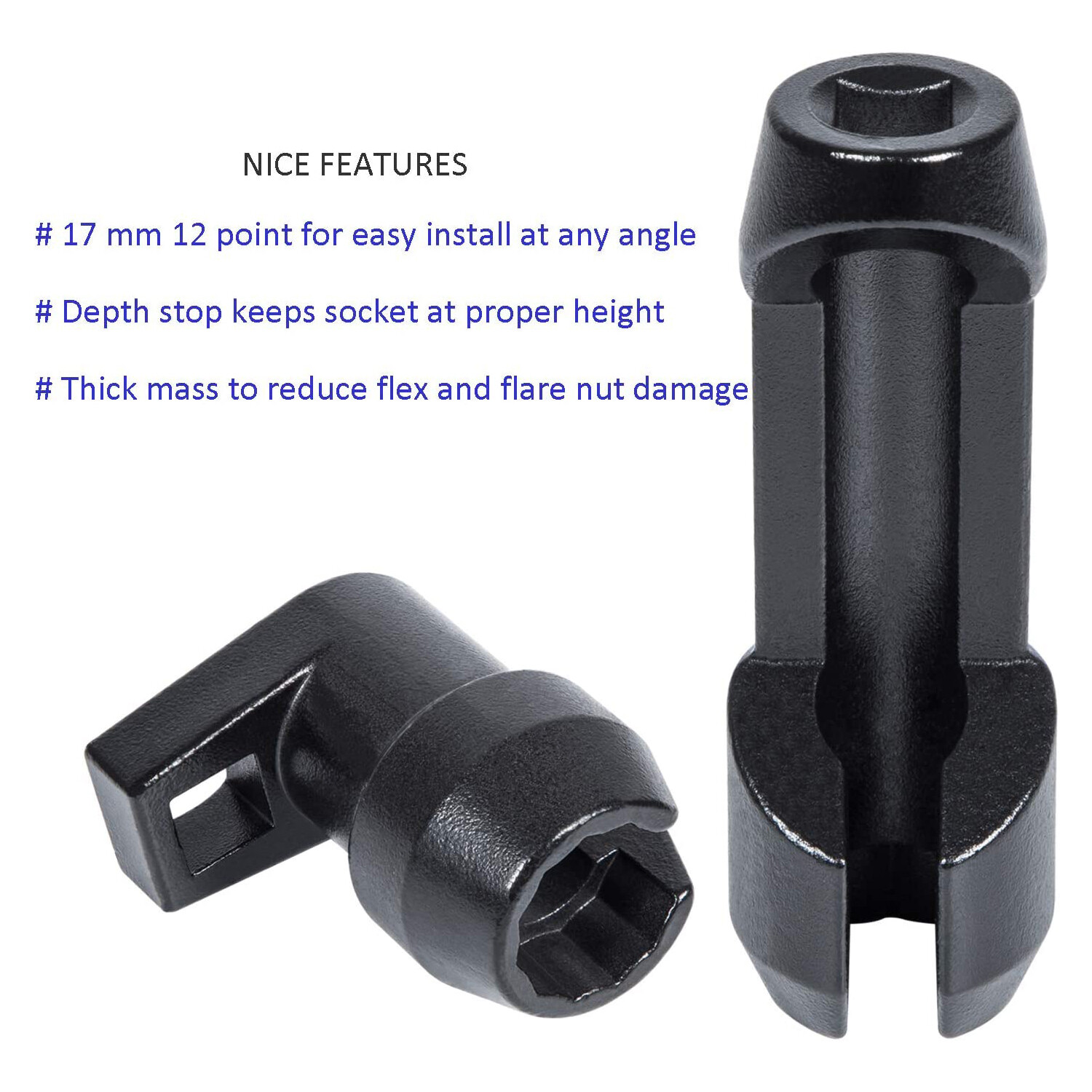17mm 12 point Fuel Injector Socket Kits Sl11400 Fits for Ford Power Stroke 6.7L