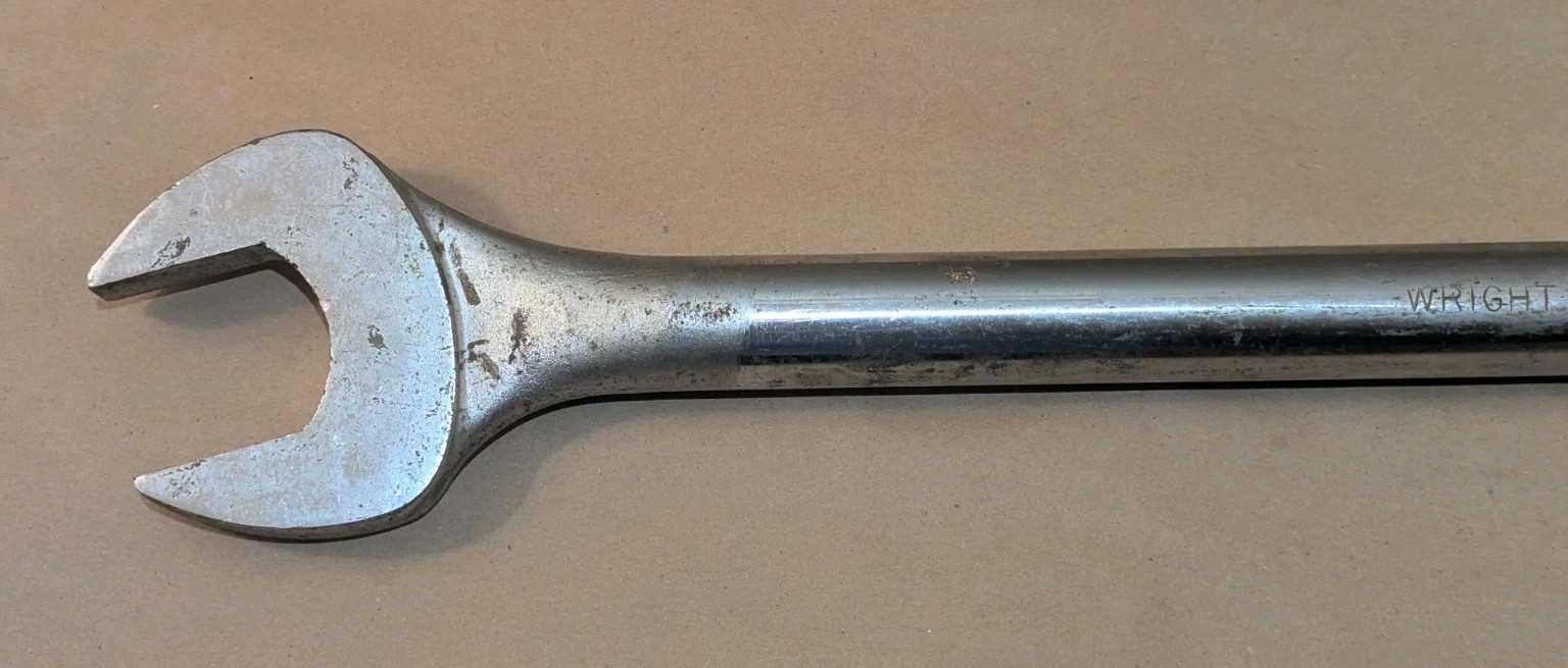 Wright Tool 1156 1-3/4″ Combination Wrench 12-Pt USA Heavy Duty 25.5″ Vintage