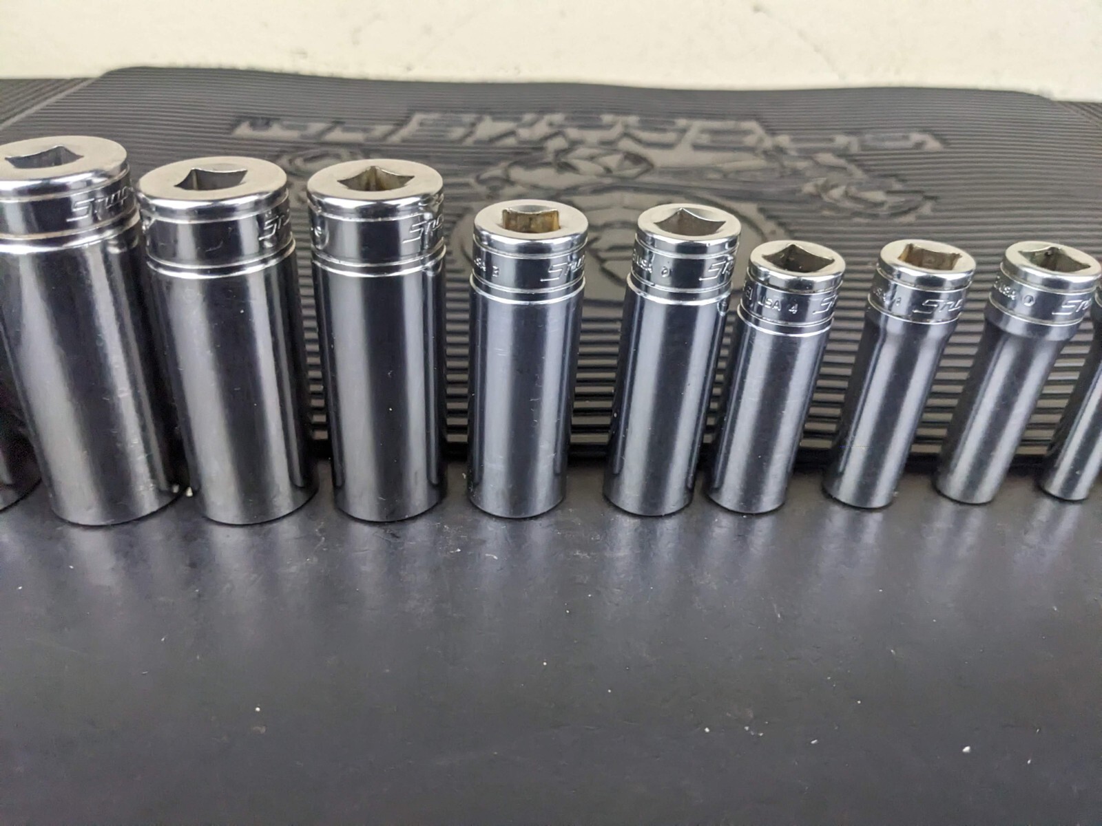 #bg228 Snap on Tools 211SFSY 3/8″ Drive Deep Chrome Socket Set Socket Set