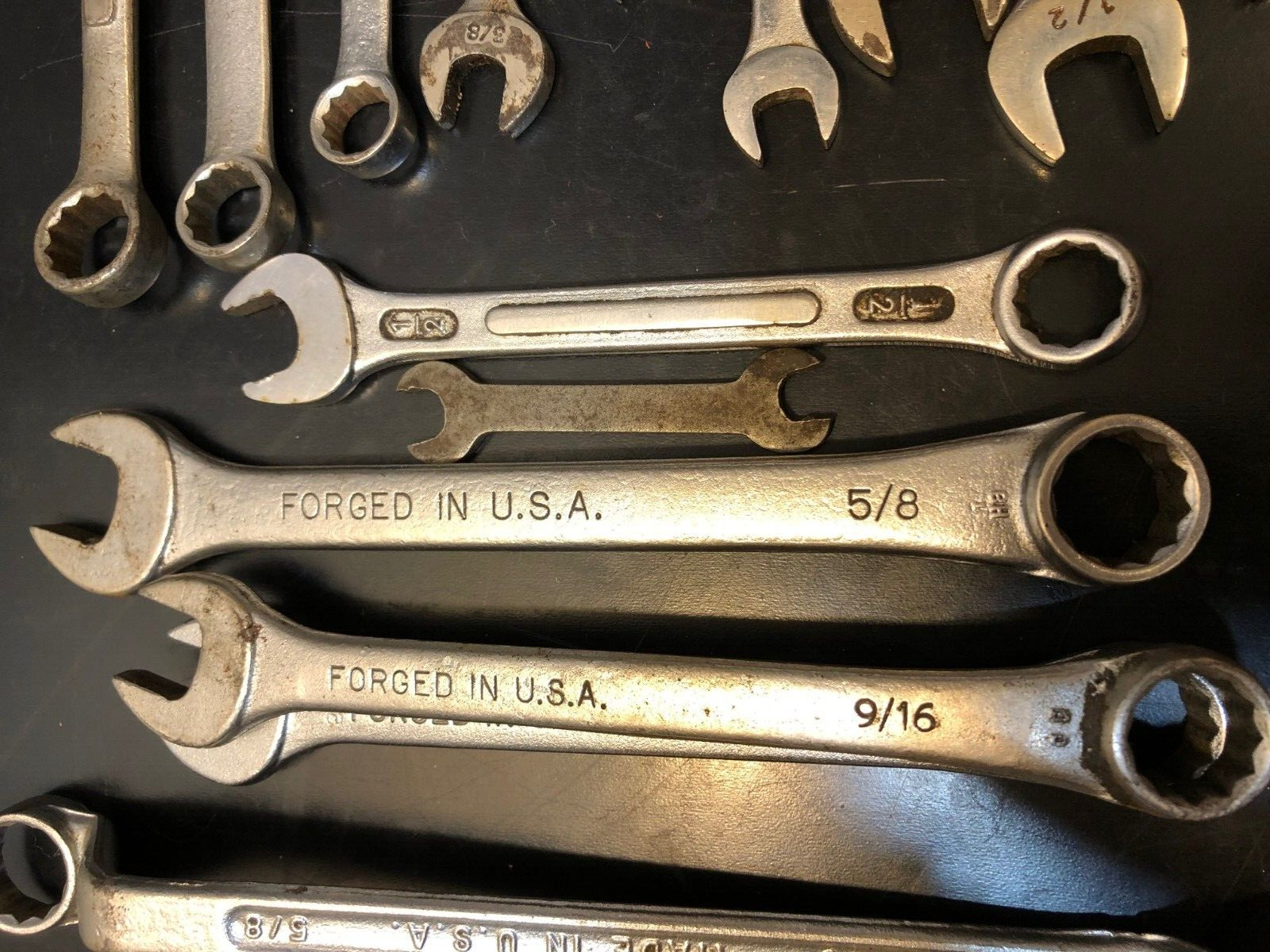 Vintage 20 pc Combination & Open End Wrench Lot – Craftsman, S-K, Daco, ATD!