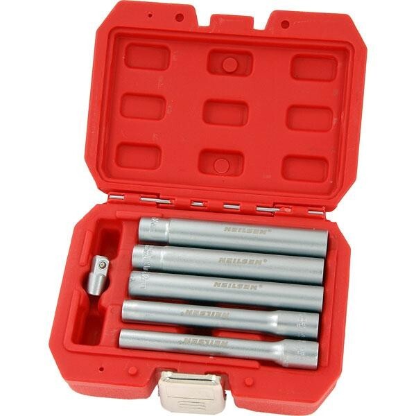 Extra Deep Socket Set 8mm 10mm 12mm 13mm 14mm 3/8″ Drivel Neilsen Tools