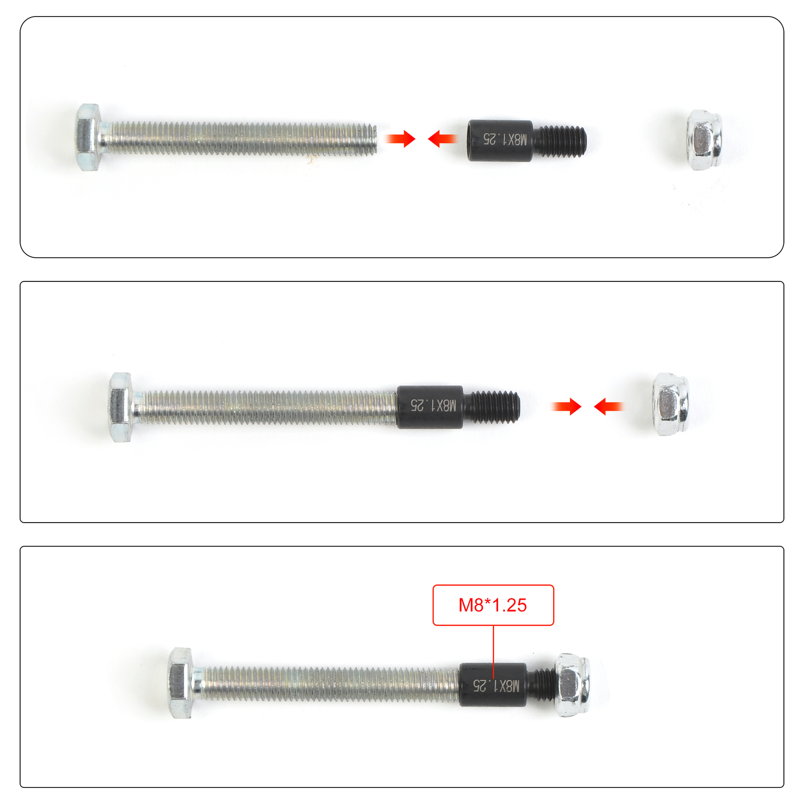 Nut and Bolt Thread Checker,26pcs(14 inch & 12 metric) Sizing Gauges Narrow Area