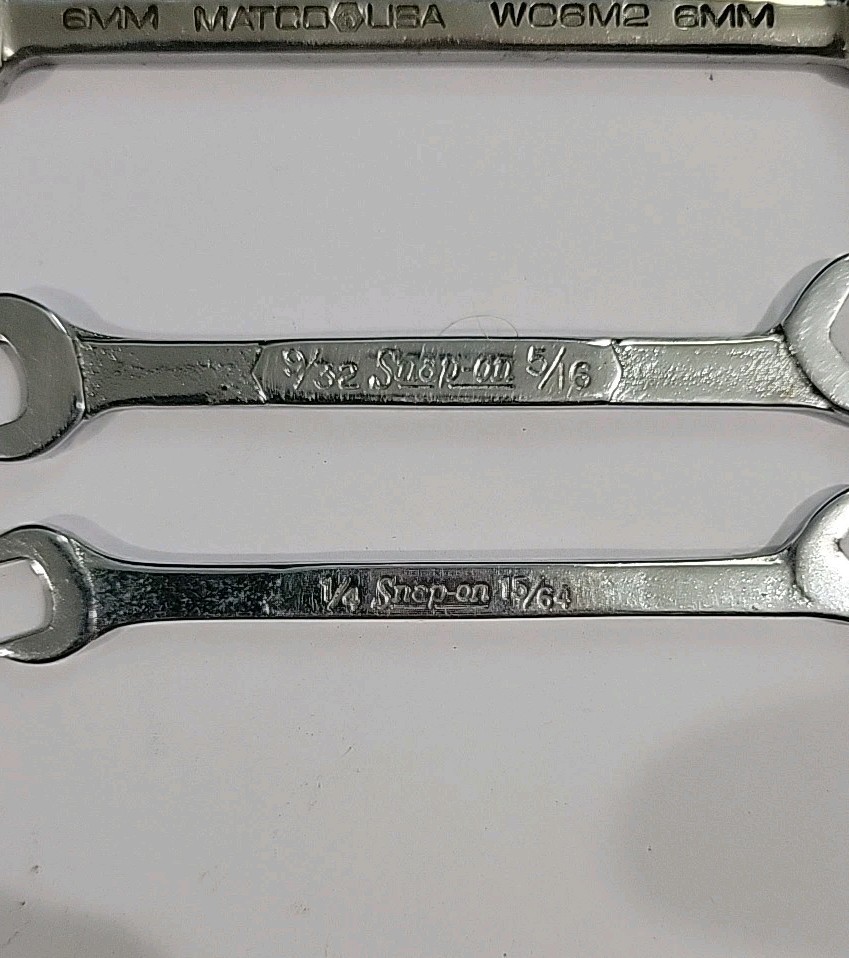 Matco/Snap On 12 Point Set Of 6 Wrenches