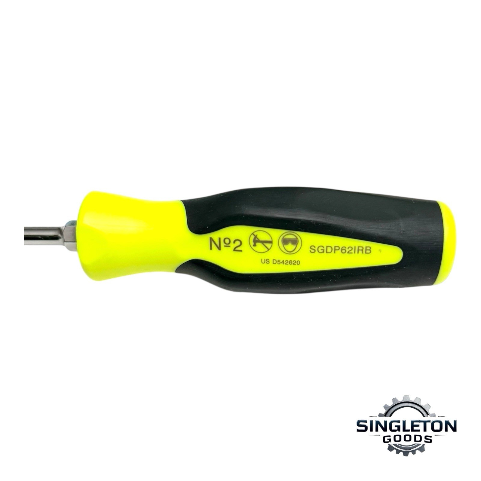 Snap-on Tools NEW SGDP62IRBHV # 2 PHILLIPS Head Hi-Viz Soft Grip Screwdriver USA